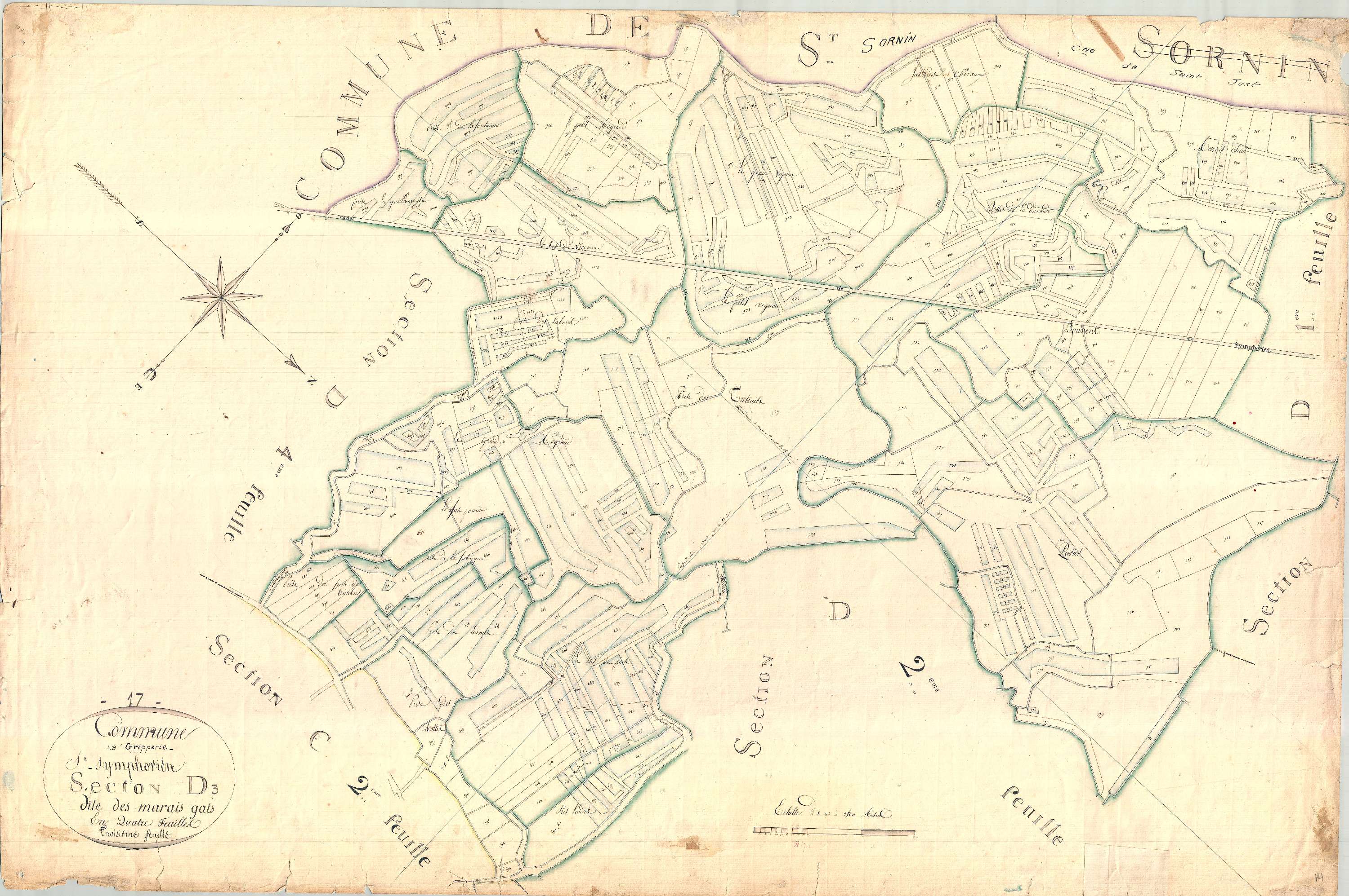 La Gripperie-Saint-Symphorien - Section D3 dite des Marais Gats.