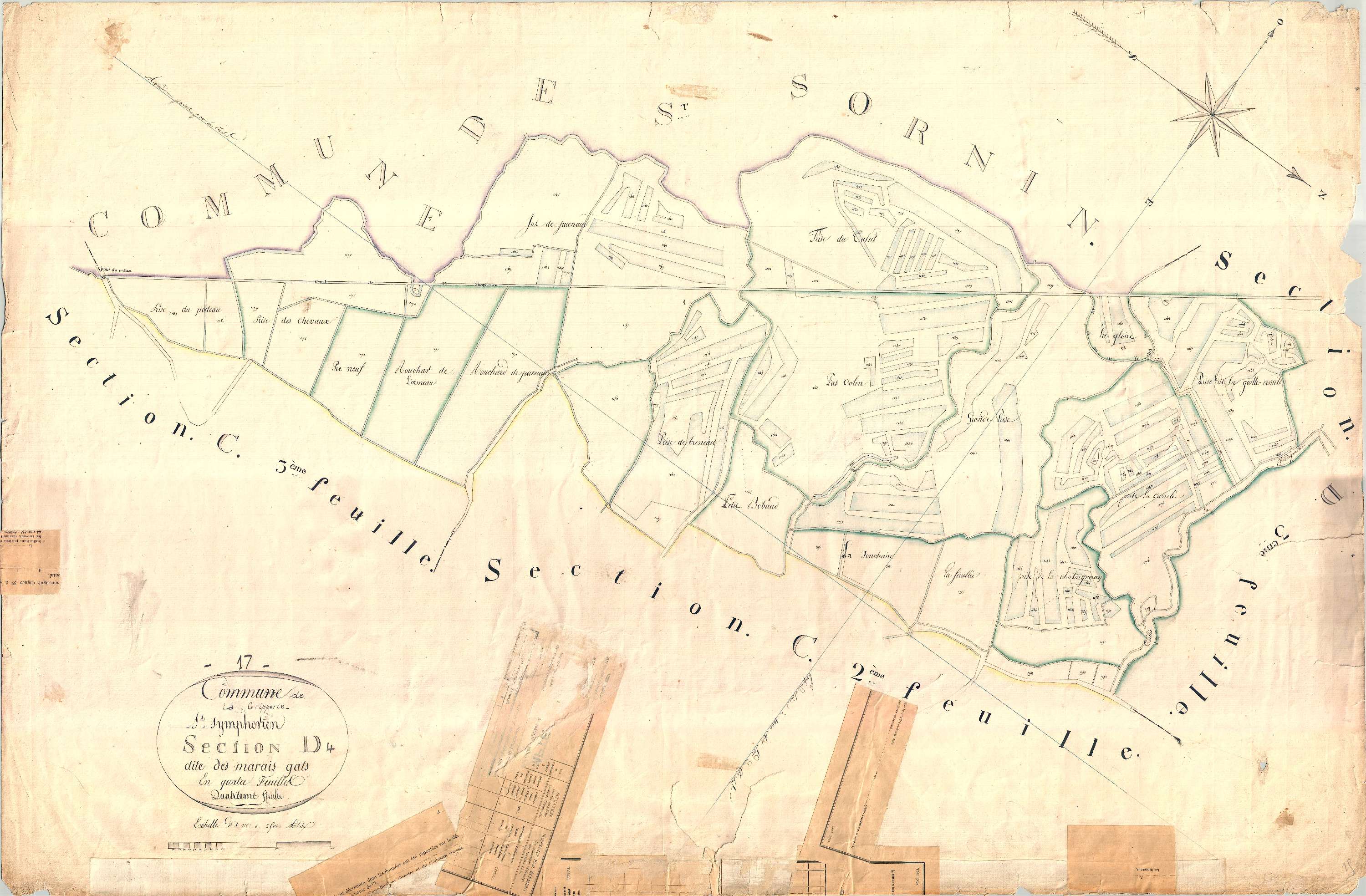 La Gripperie-Saint-Symphorien - Section D4 dite des Marais Gats.