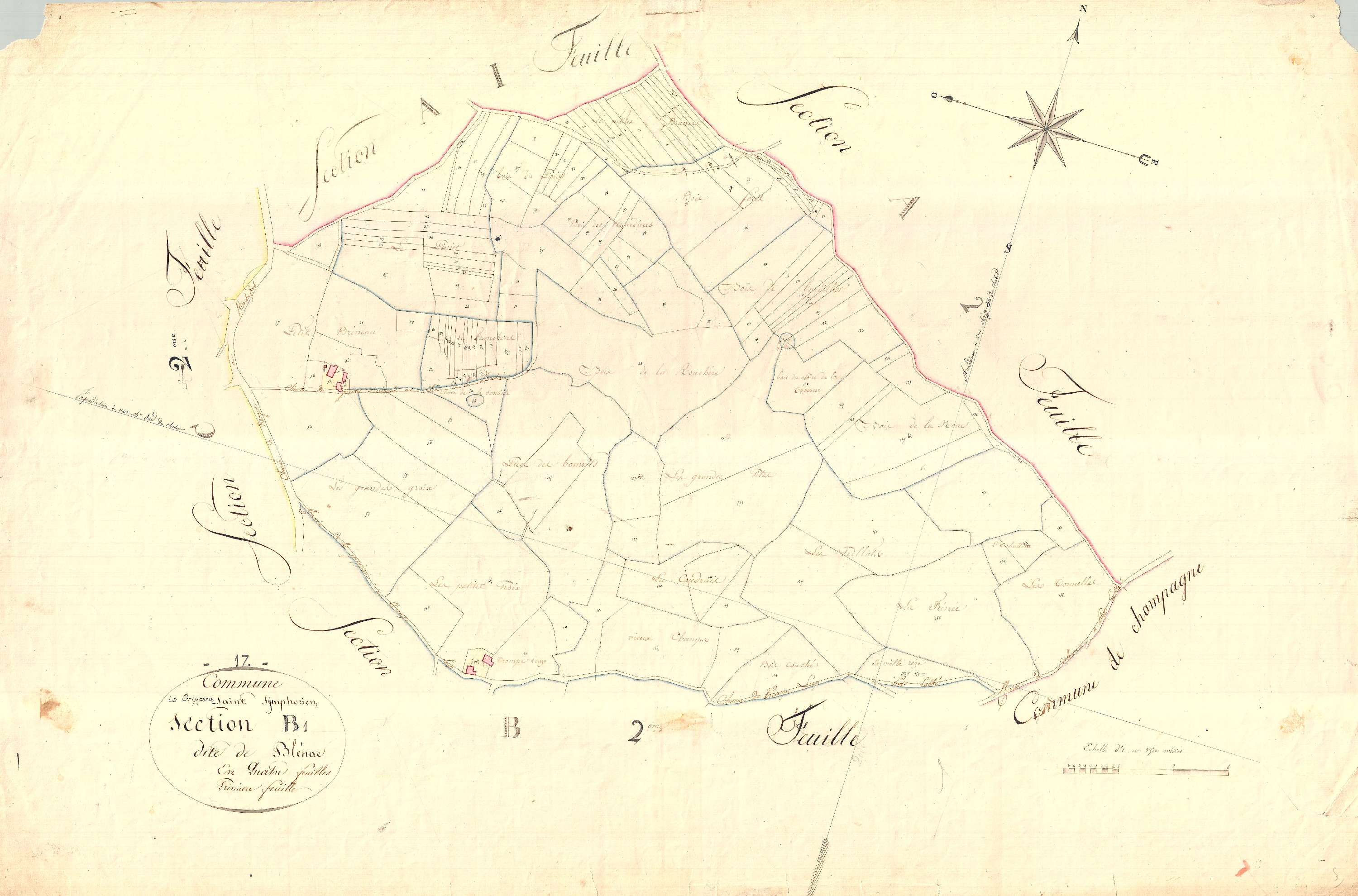 La Gripperie-Saint-Symphorien - Section B1dite de Blenac.