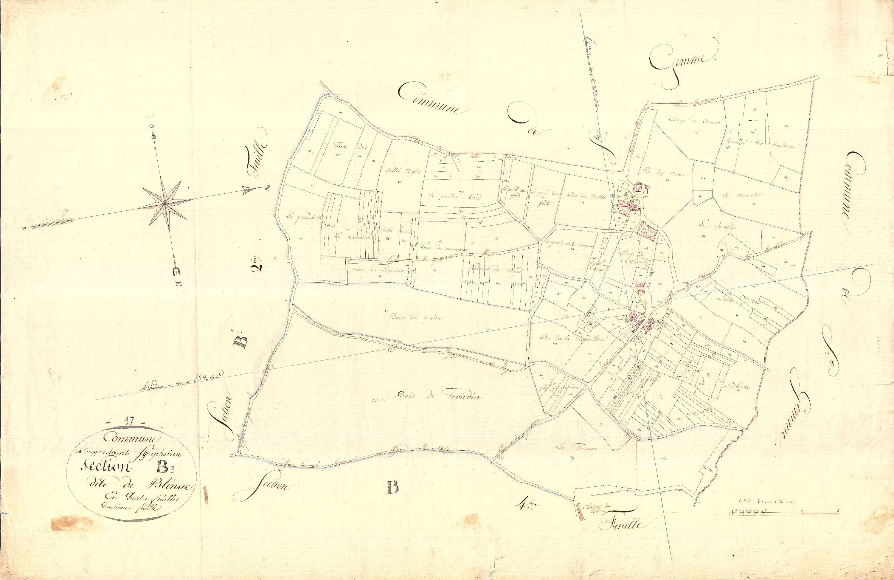 La Gripperie-Saint-Symphorien - Section B3 dite de Blenac.