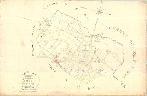 La Gripperie-Saint-Symphorien - Section C1 dite du Bourg.