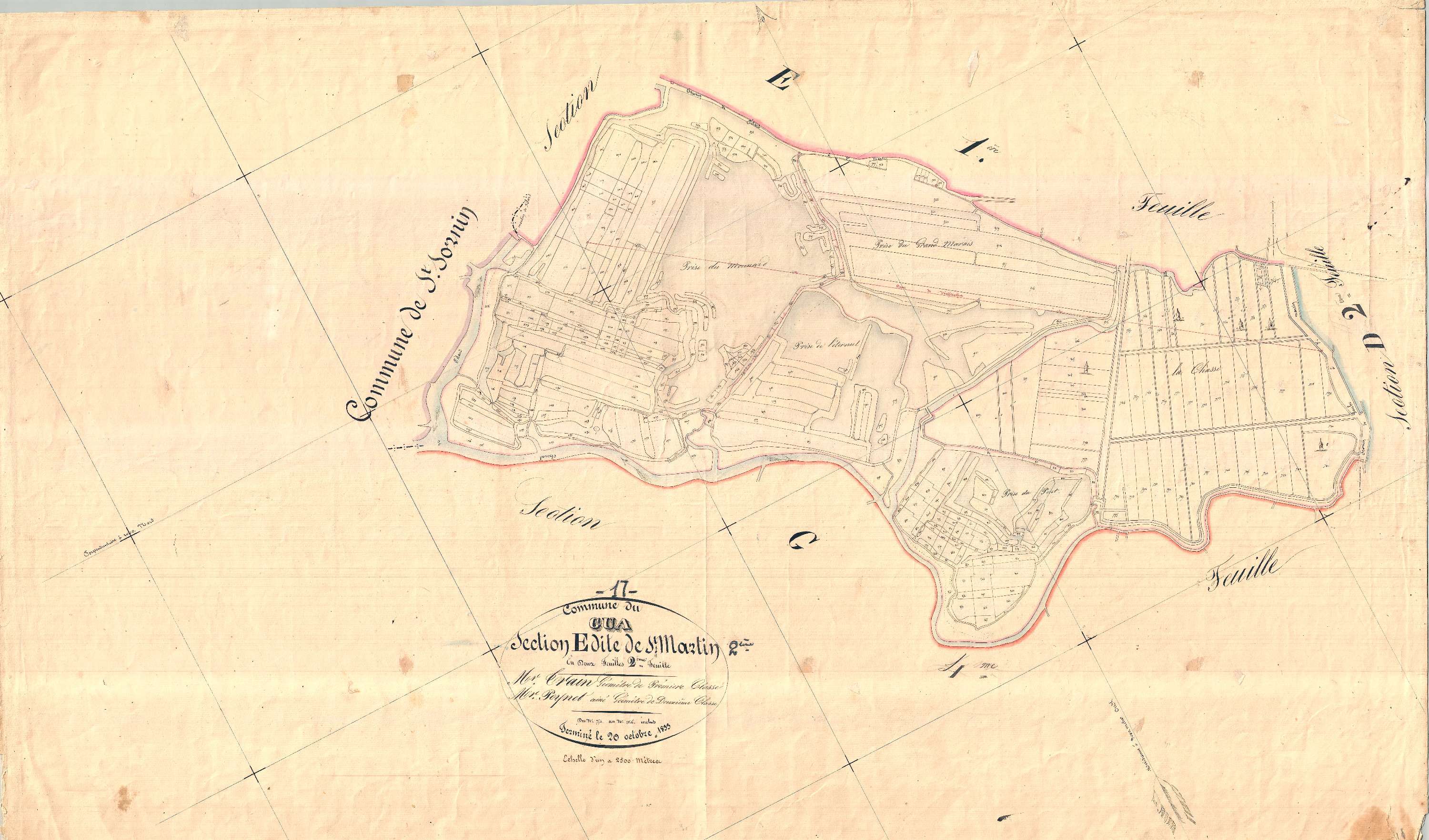 Le Gua - Section E2 dite de Saint-Martin.