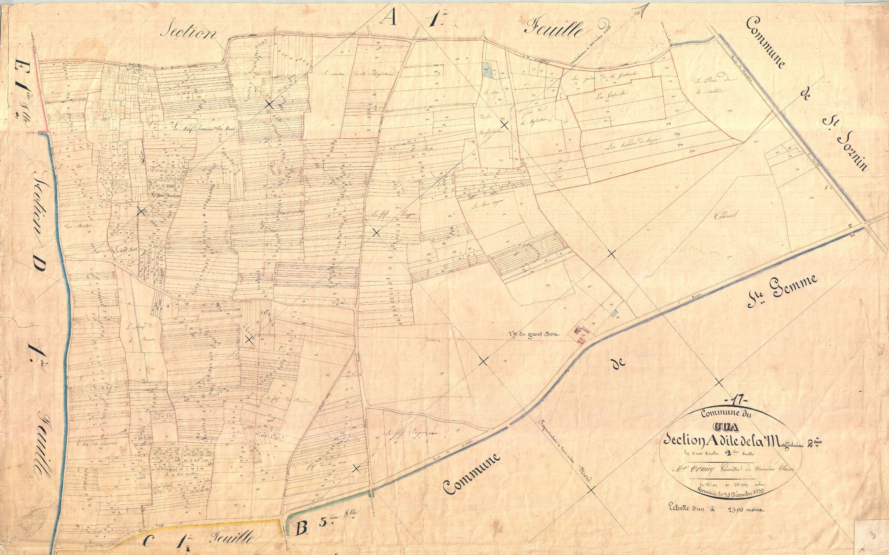 Le Gua - Section A2 dite de la Magdelaine.