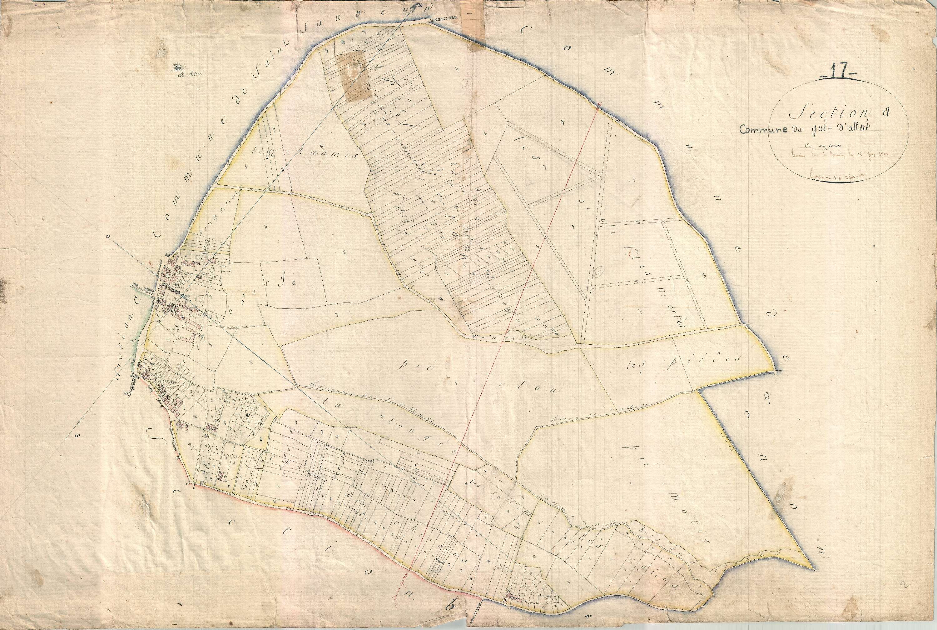 Le Gué-d'Alleré - Section A dite du Bourg.