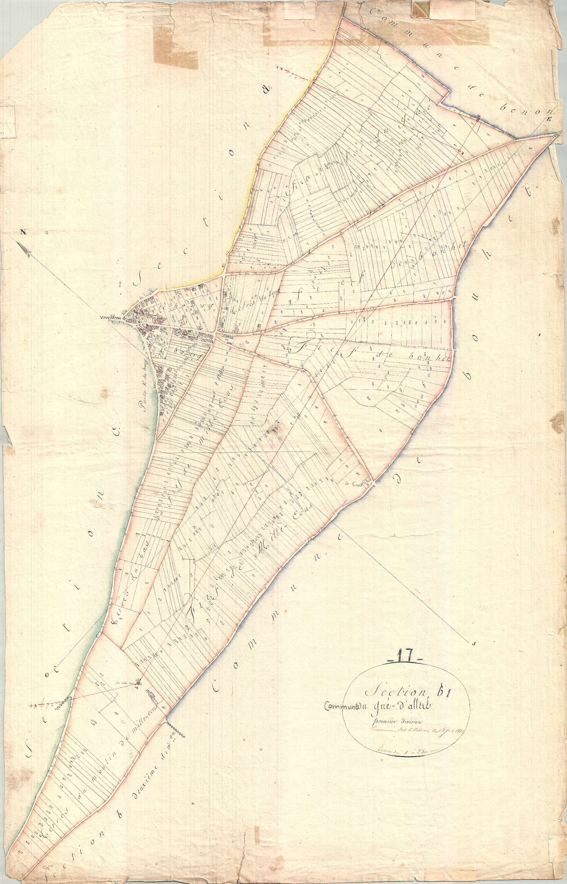 Le Gué-d'Alleré - Section B1 dite de Mille Ecus.