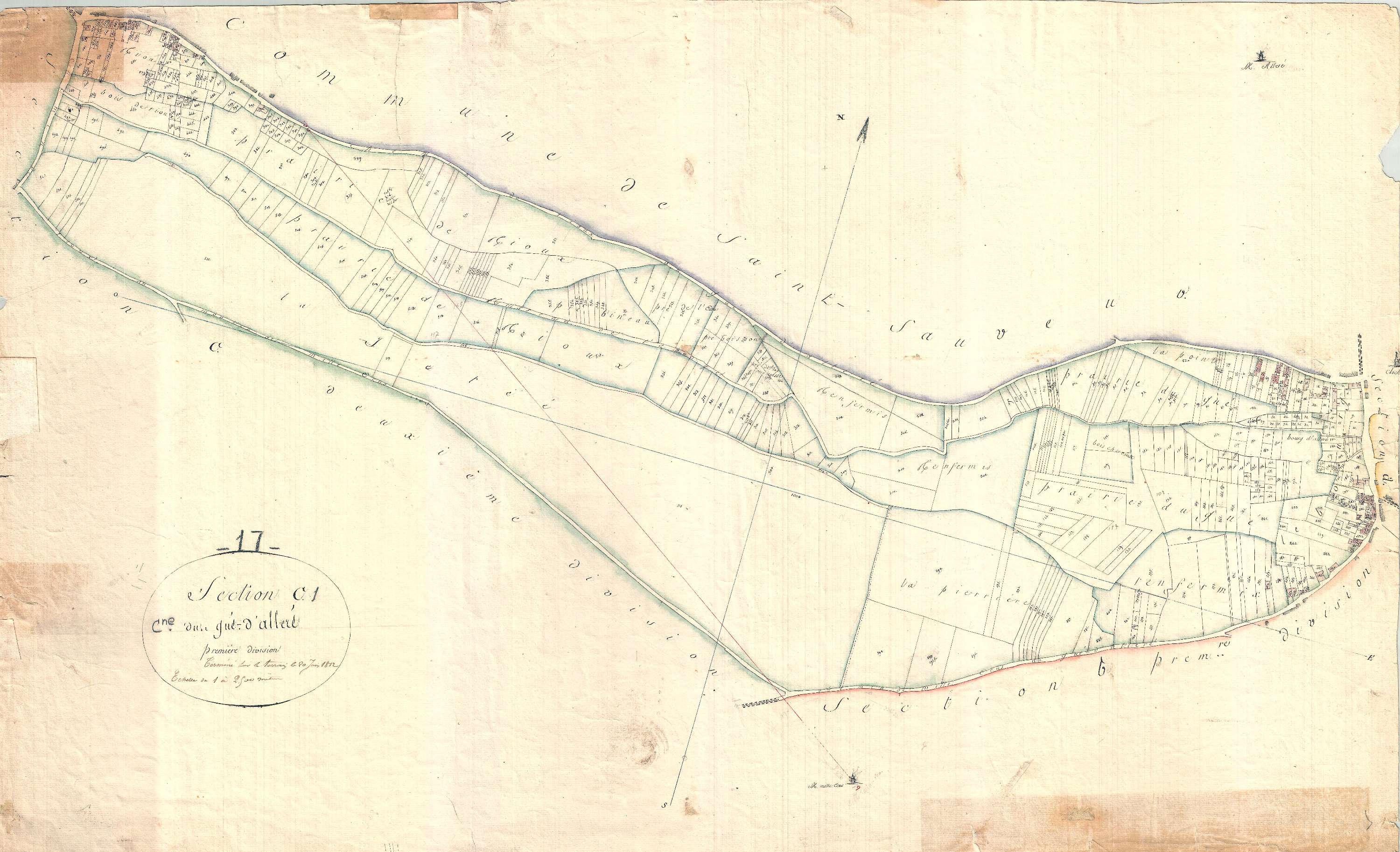 Le Gué-d'Alleré - Section C1 dite de Rioux.