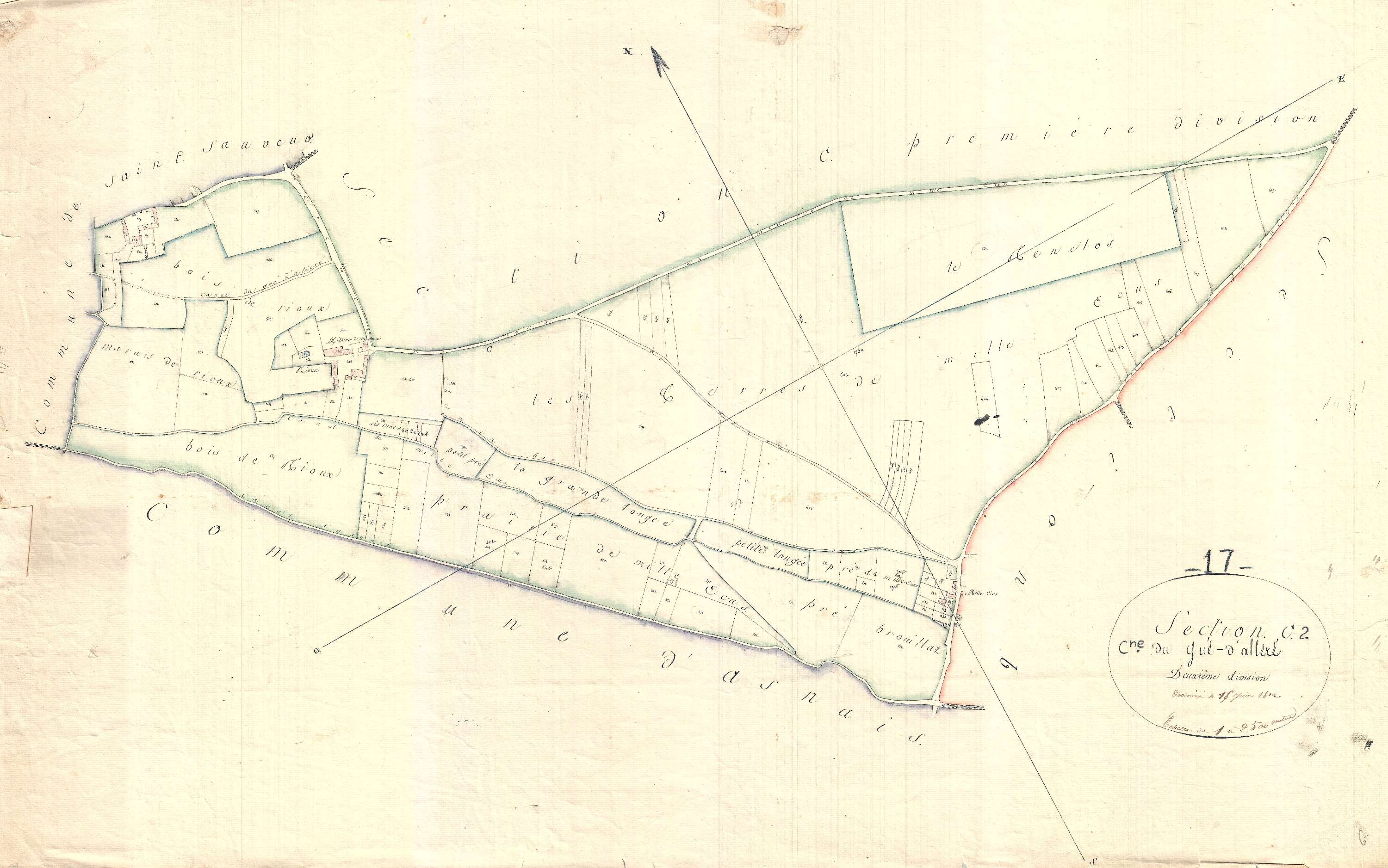 Le Gué-d'Alleré - Section C2 dite de Rioux.