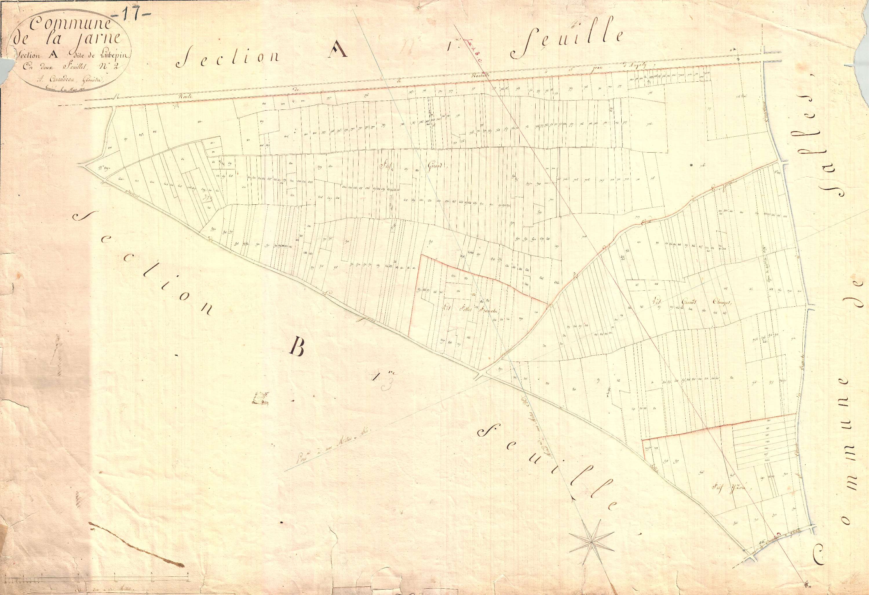 La Jarne - Section A3 dite de Laubepin.