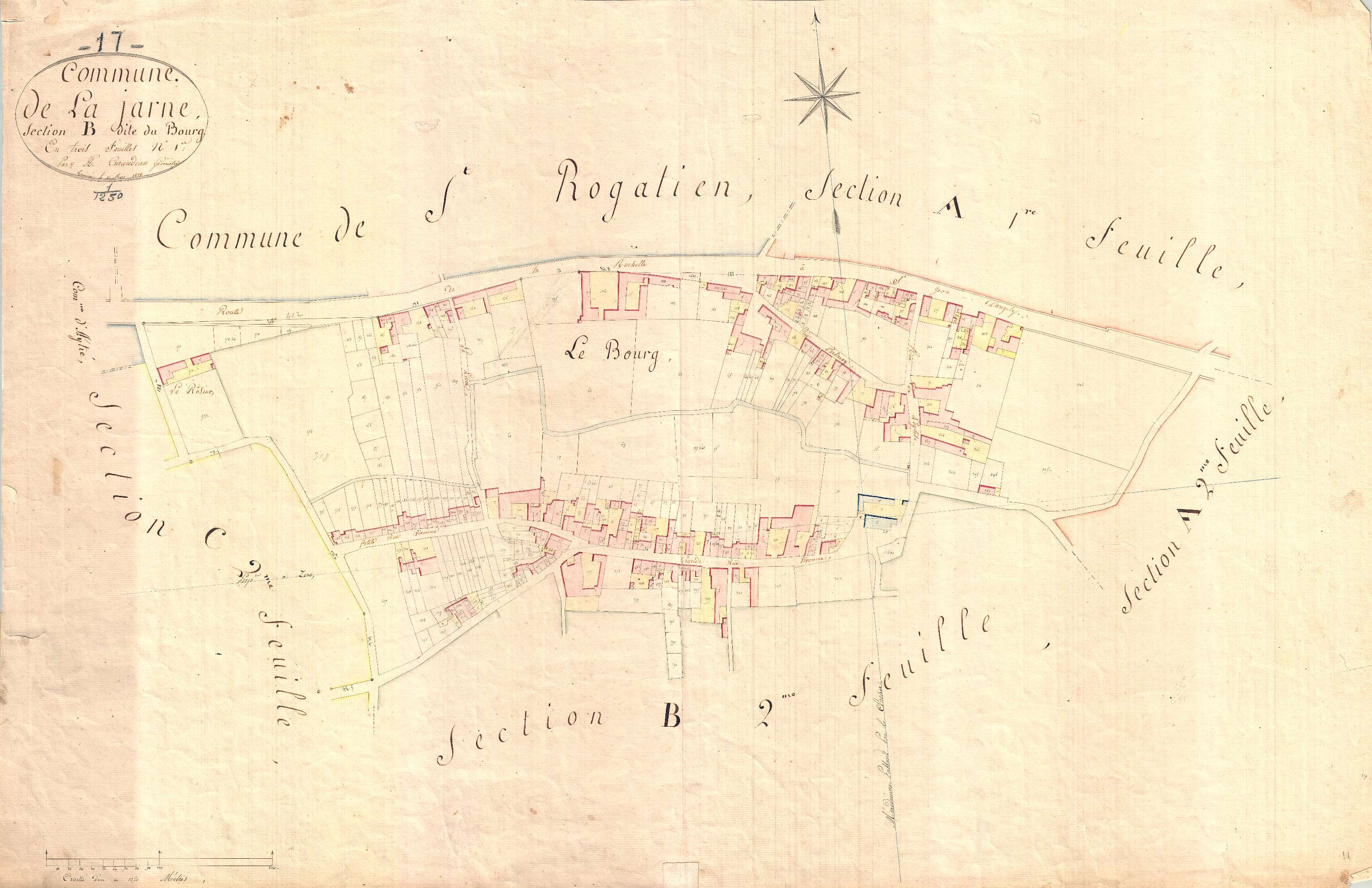 La Jarne - Section B1 dite du Bourg.