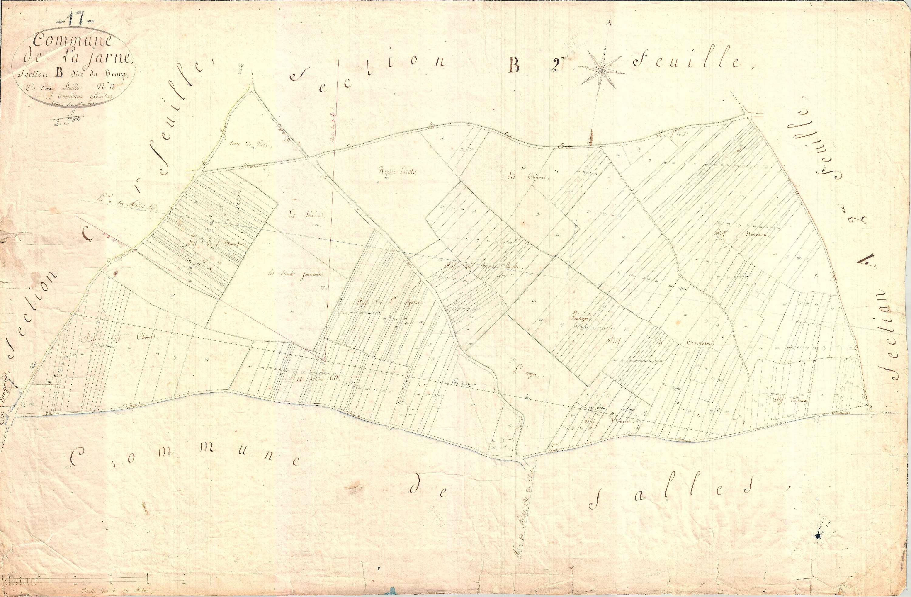 La Jarne - Section B3 dite du Bourg.