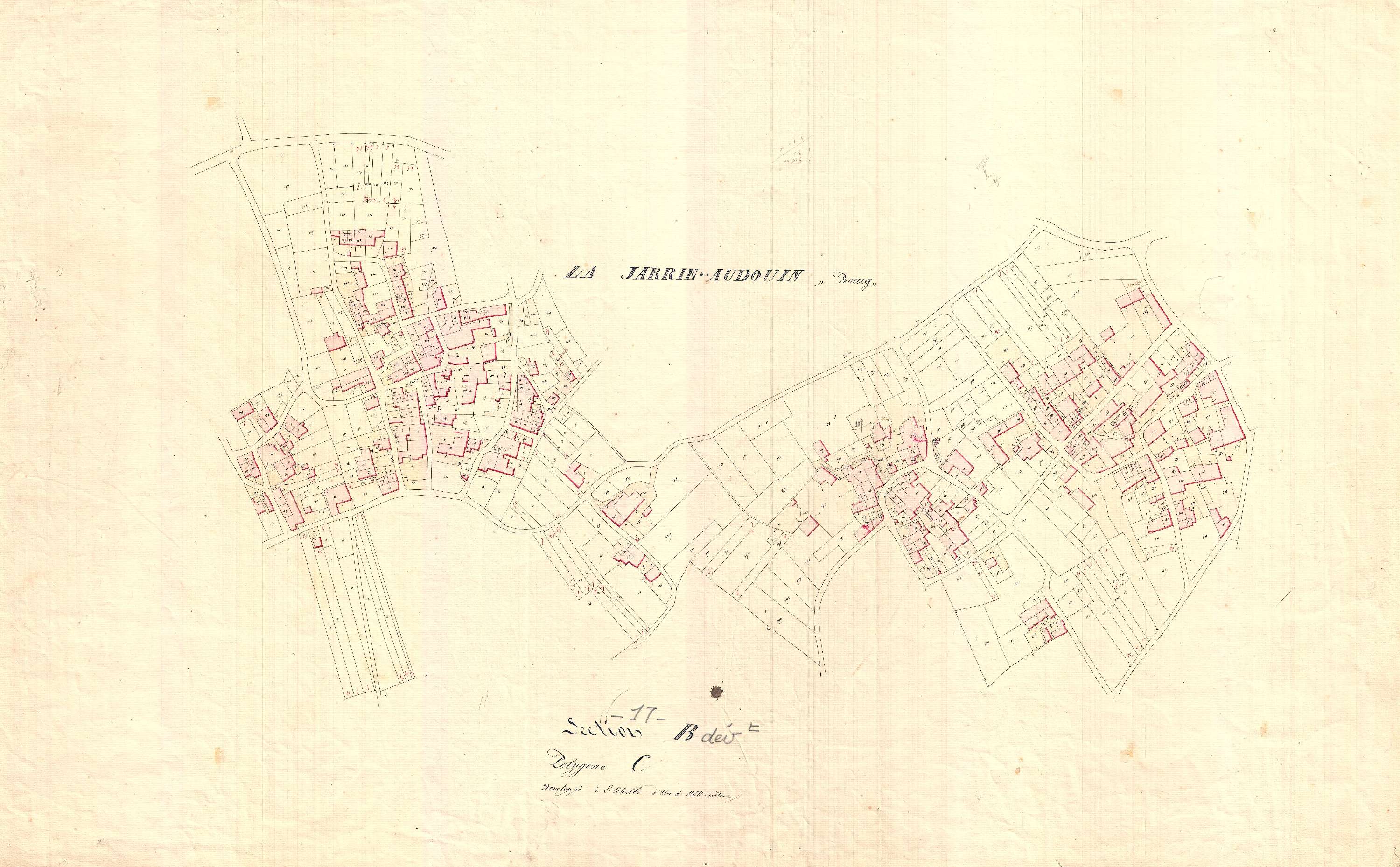La Jarrie-Audouin - Section B développement dite du Bourg.