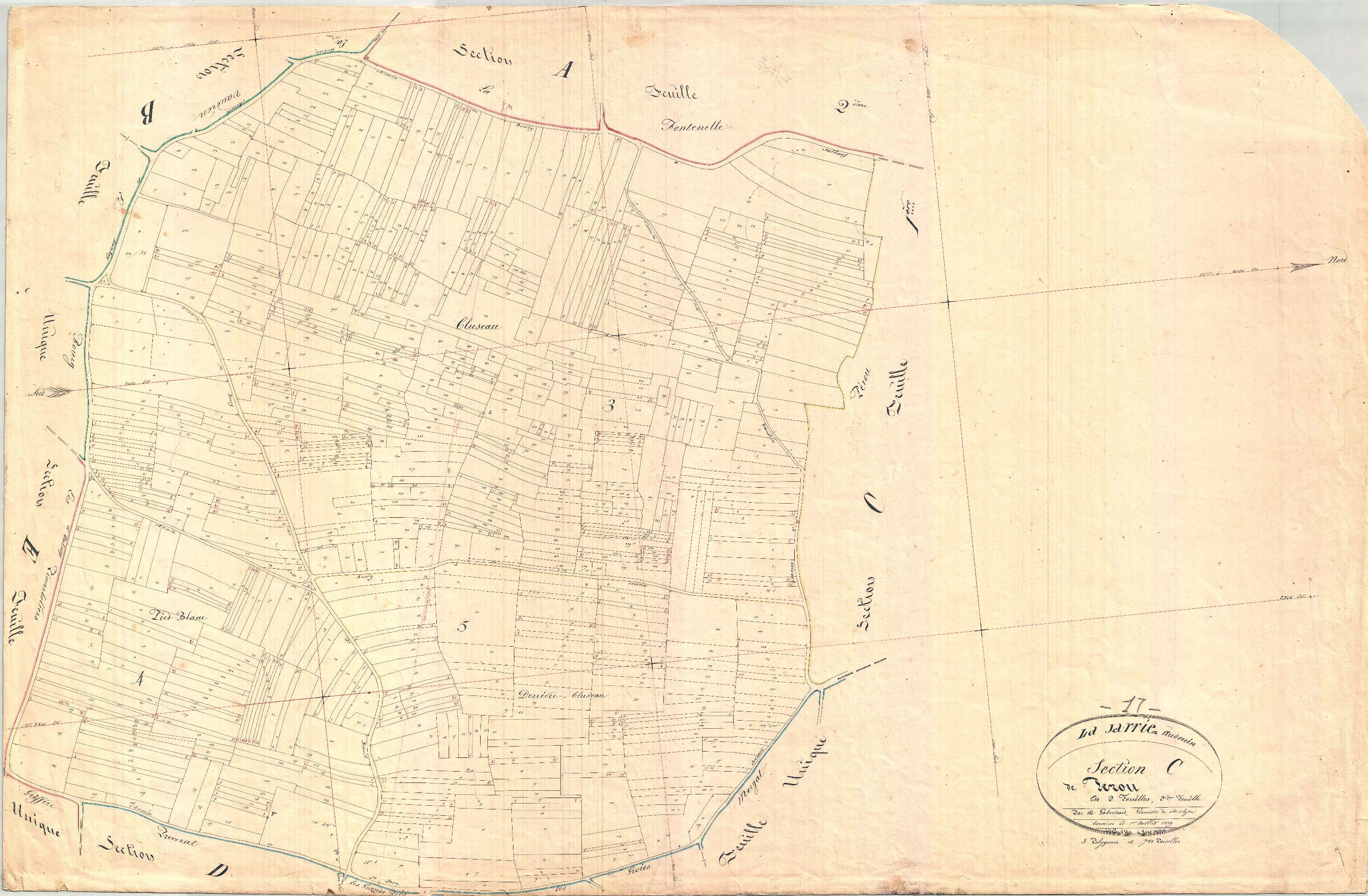 La Jarrie-Audouin - Section C2 dite du Cluseau.