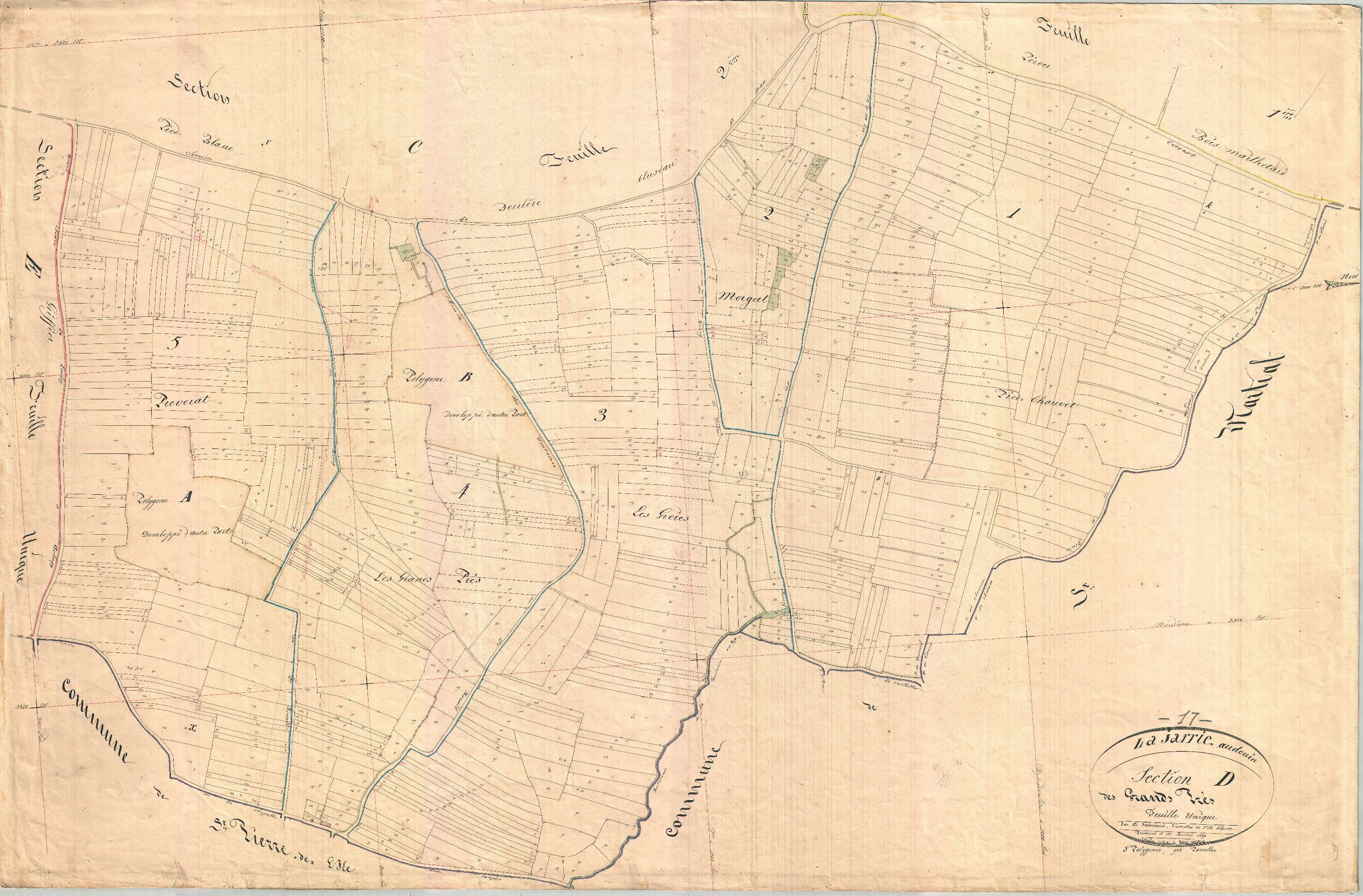 La Jarrie-Audouin - Section D dite des Grands Prés.