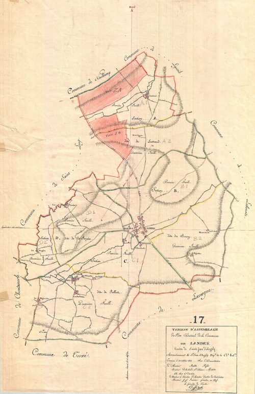 Landes - Tableau d'assemblage.