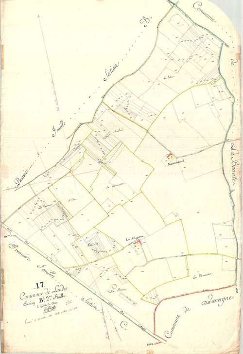 Landes - Section B2 dite du Bourg.
