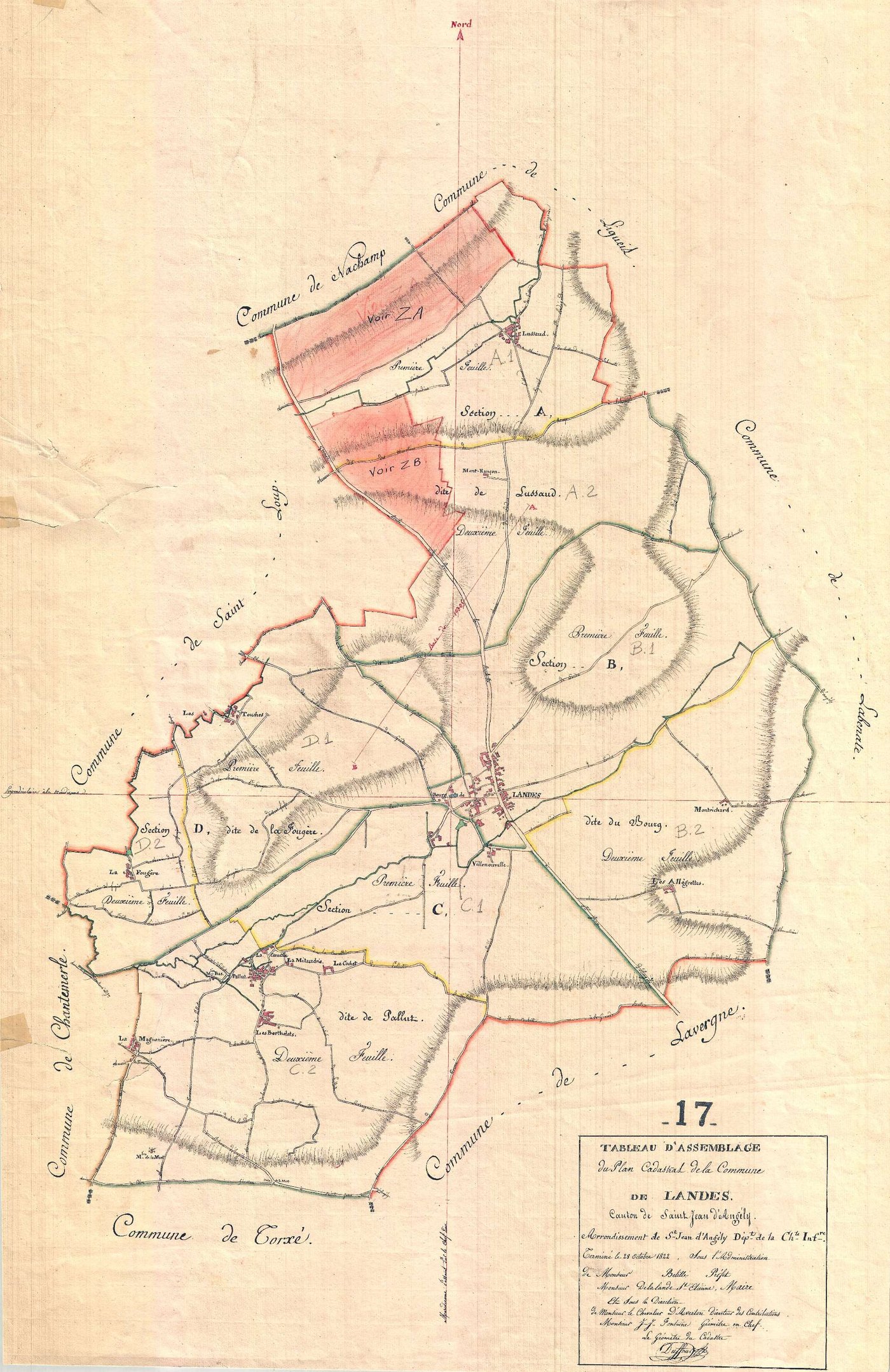 Landes - Tableau d'assemblage.