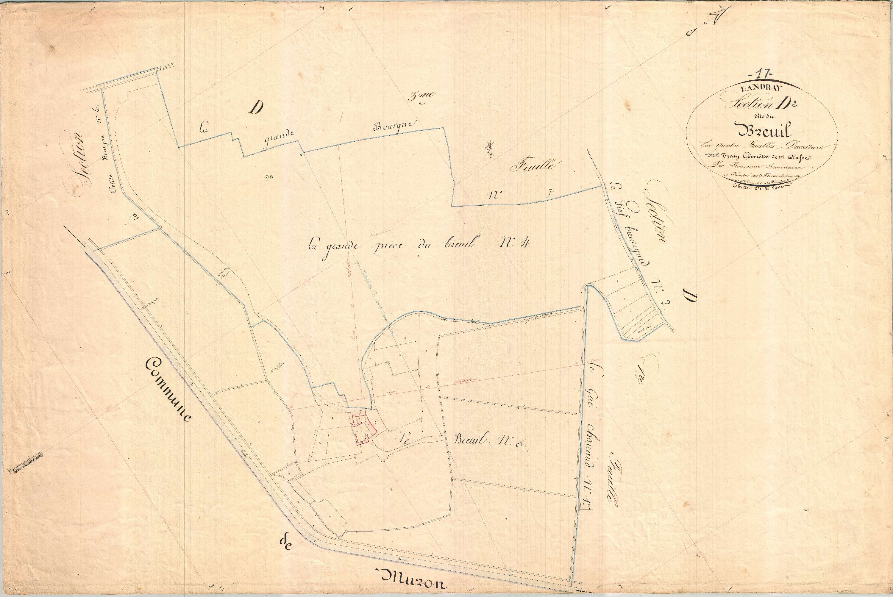 Landrais - Section D2 dite du Breuil.