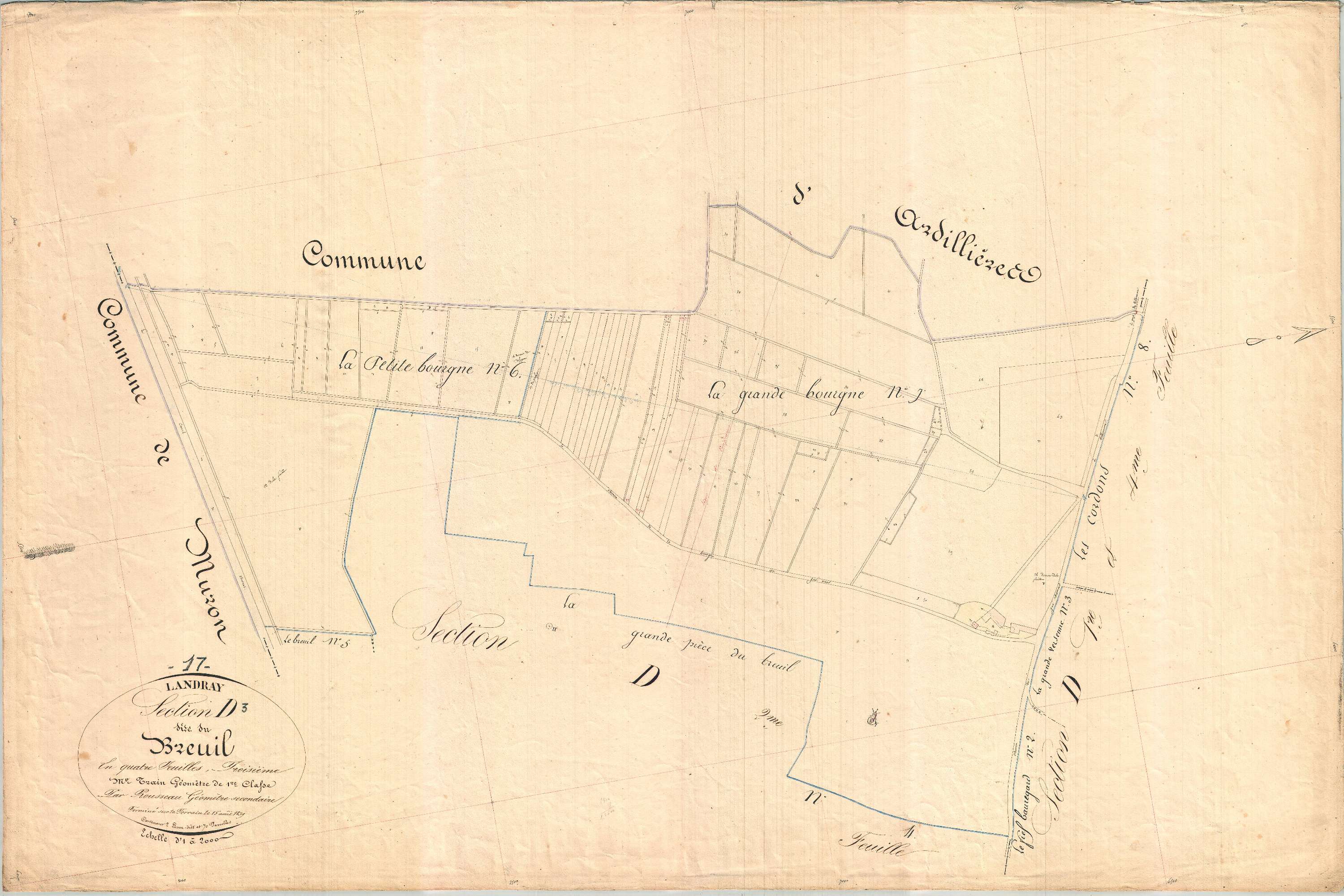 Landrais - Section D3 dite du Breuil.
