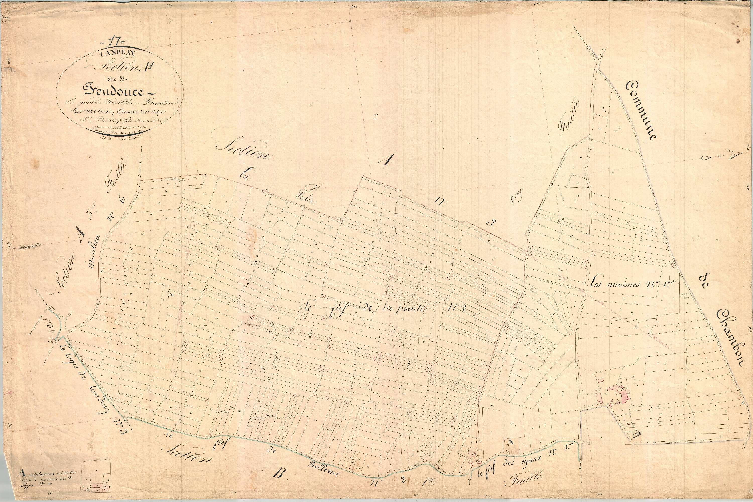 Landrais - Section A1 dite de Fontdouce.