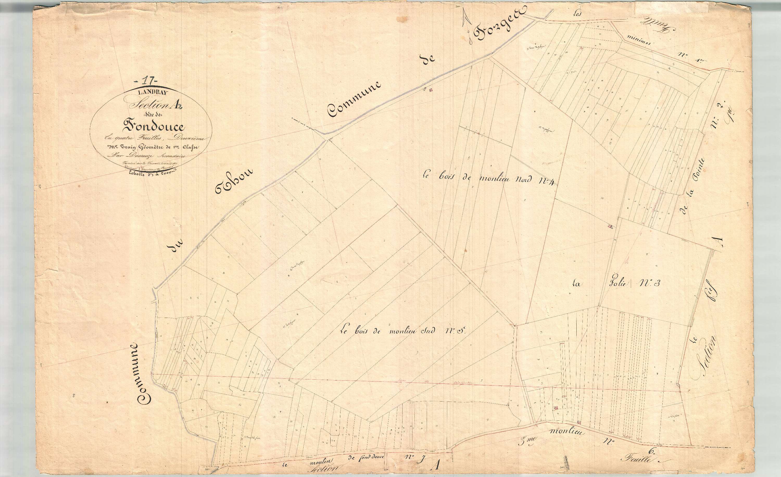Landrais - Section A2 dite de Fontdouce.