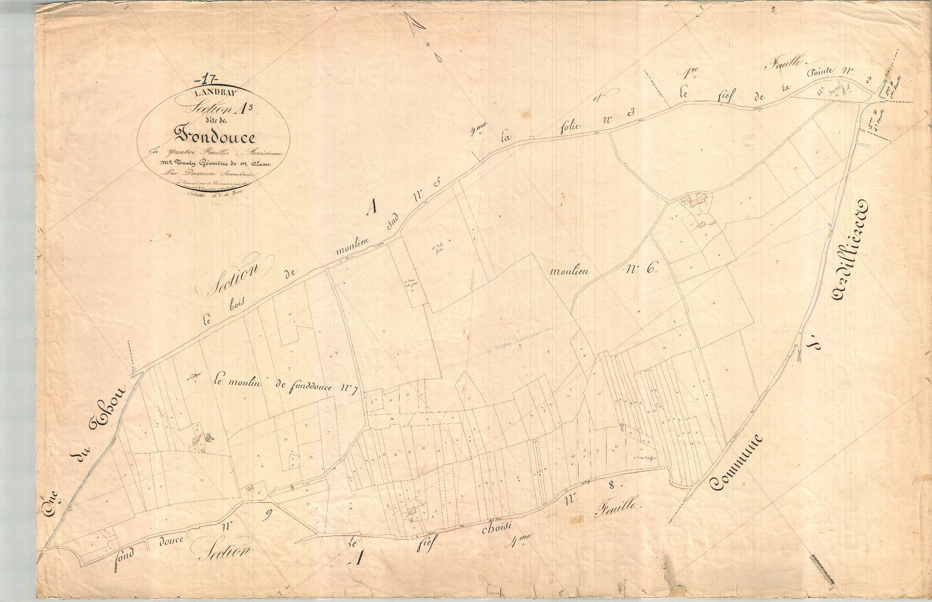 Landrais - Section A3 dite de Fontdouce.