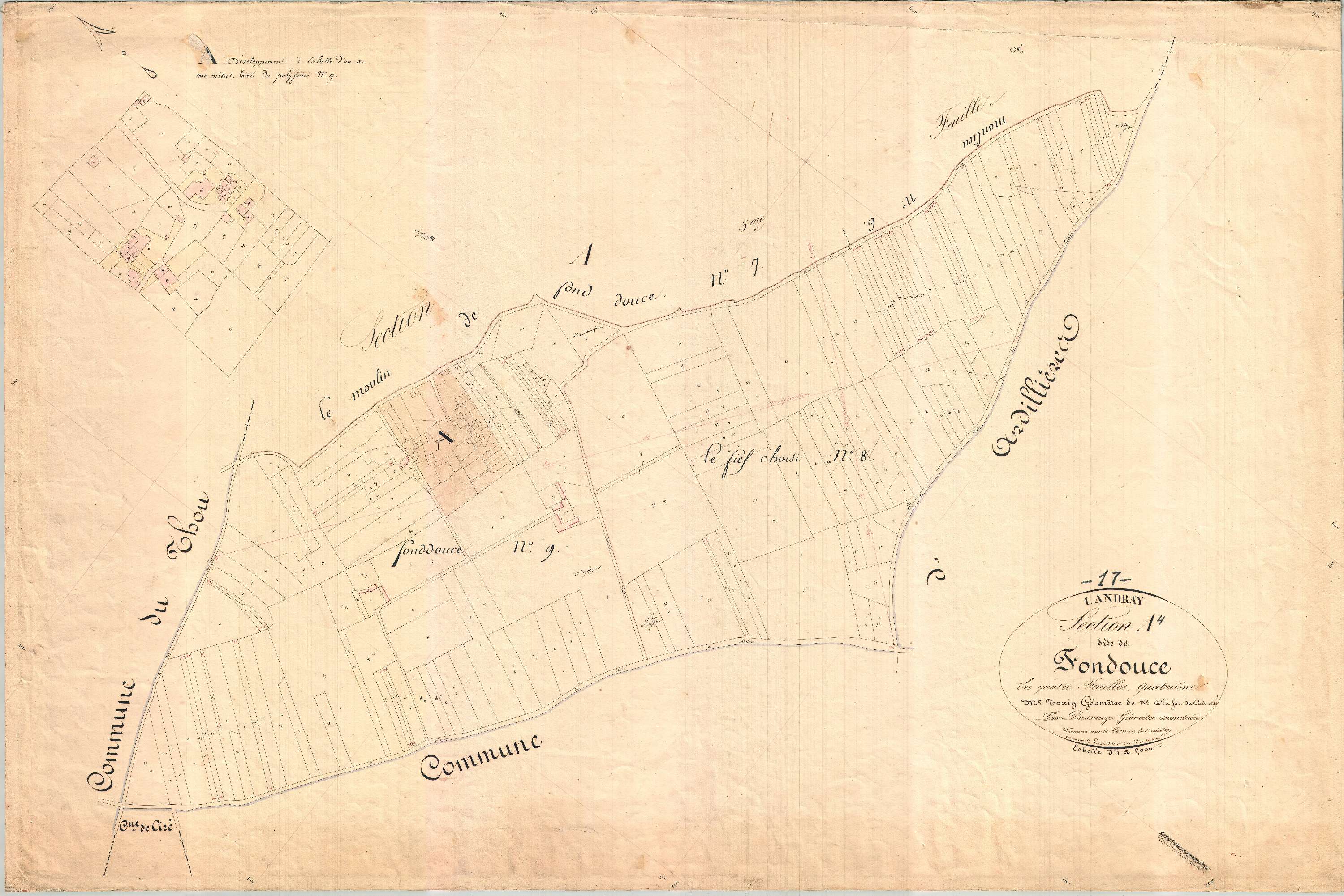 Landrais - Section A4 dite de Fontdouce.