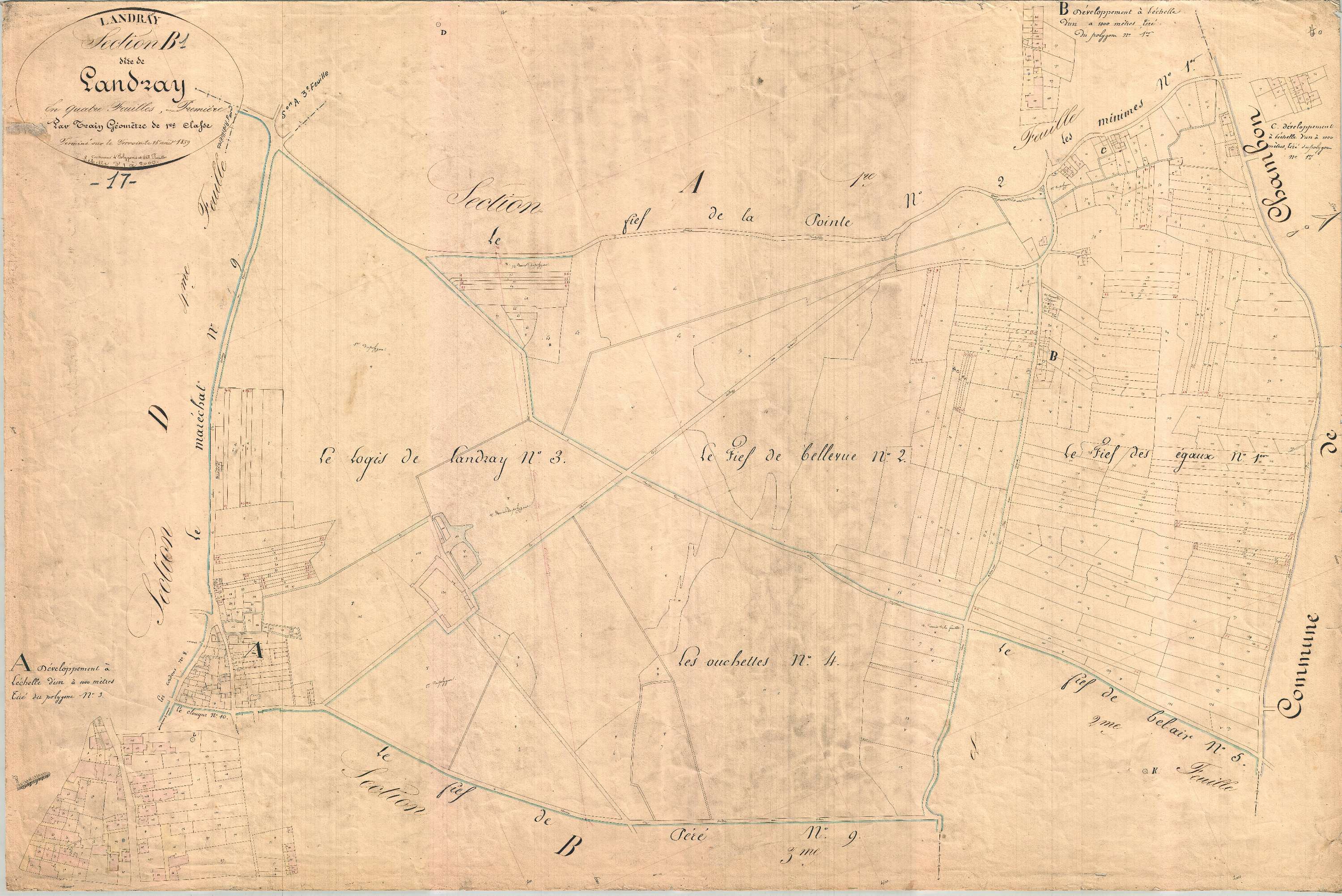 Landrais - Section B1 dite de Landray.