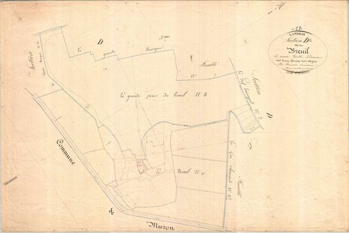 Landrais - Section D2 dite du Breuil.