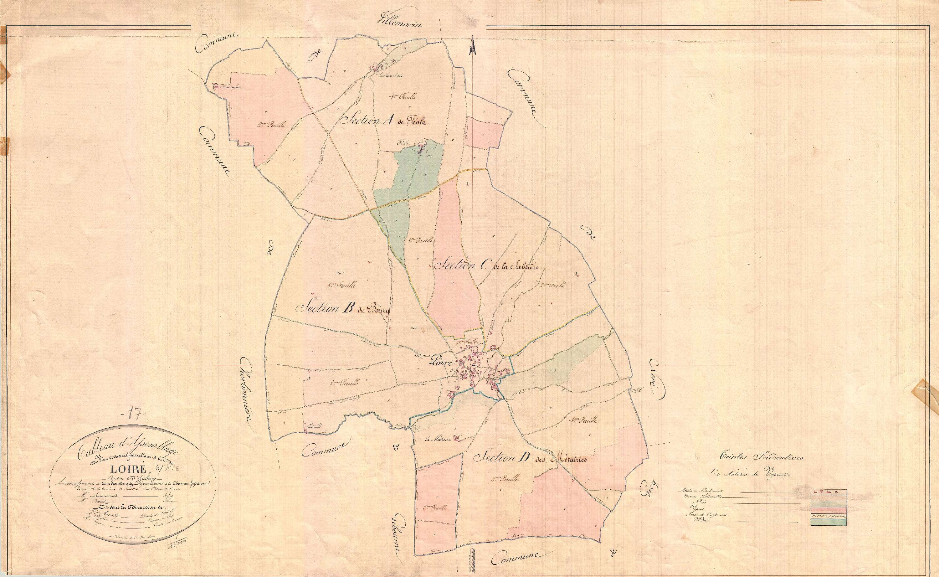 Loiré-sur-Nie - Tableau d'assemblage.