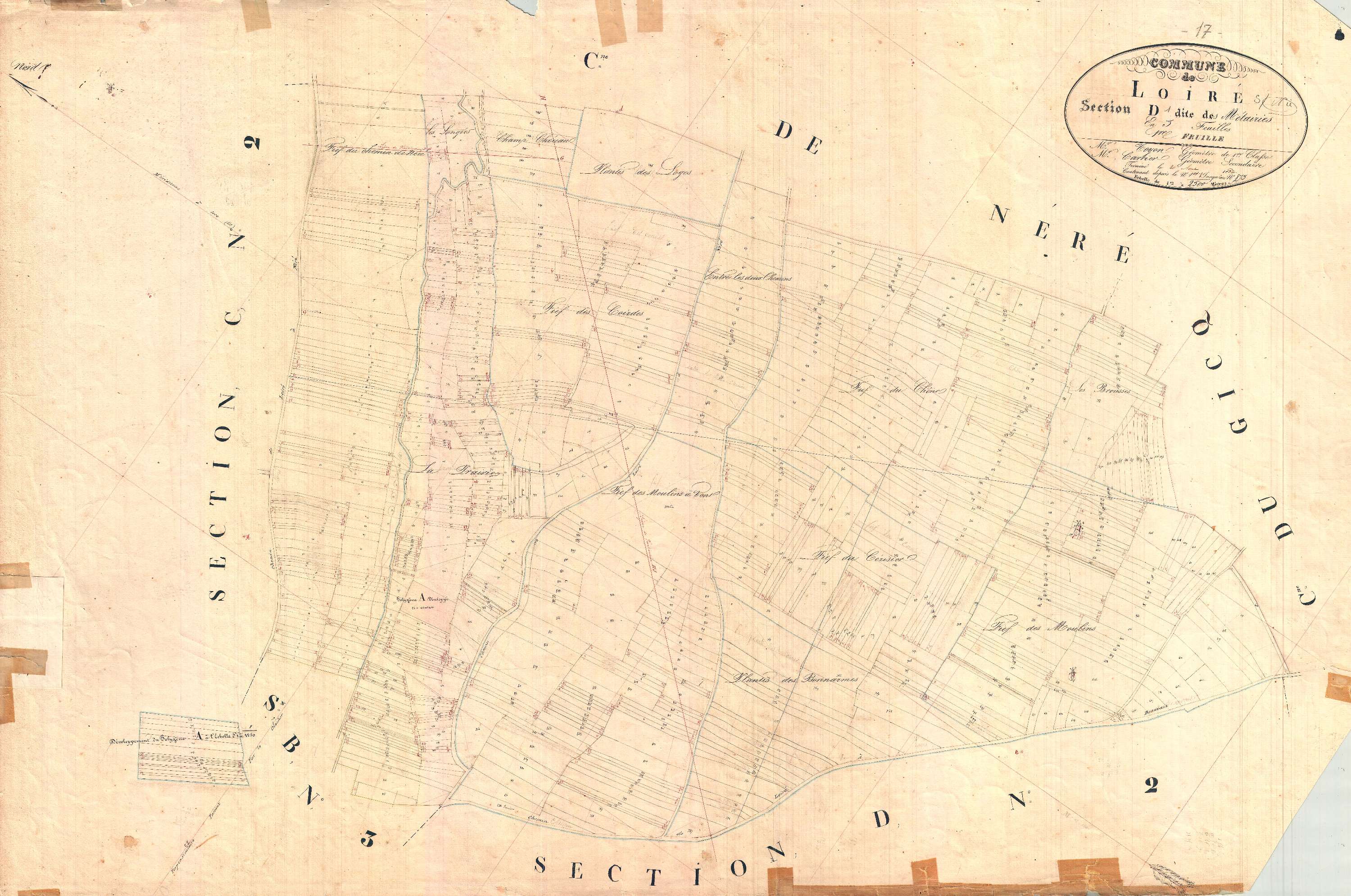 Loiré-sur-Nie - Section D1 dite des Métairies.