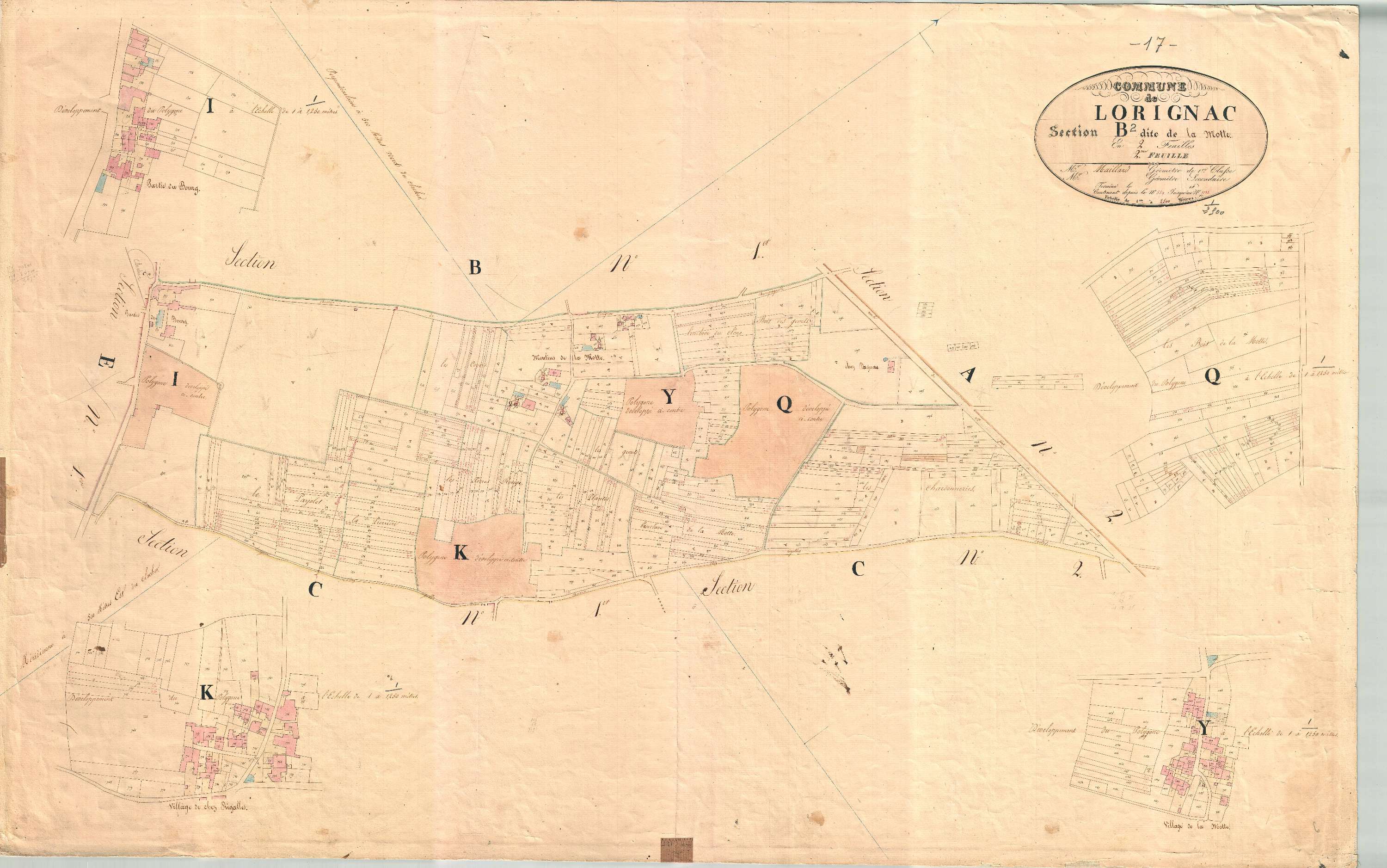 Lorignac - Section B2 dite de la Motte.