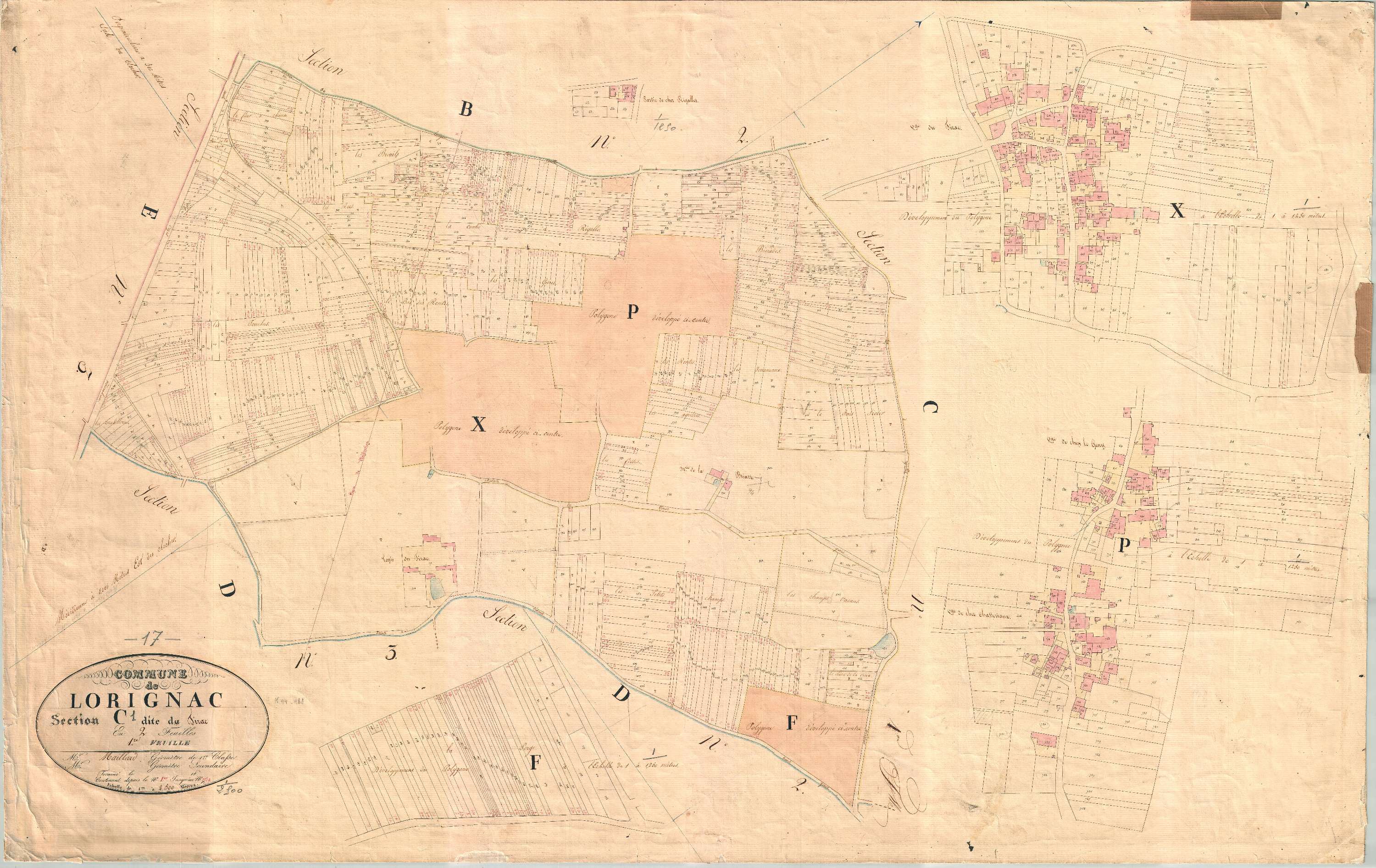 Lorignac - Section C1 dite du Tirac.