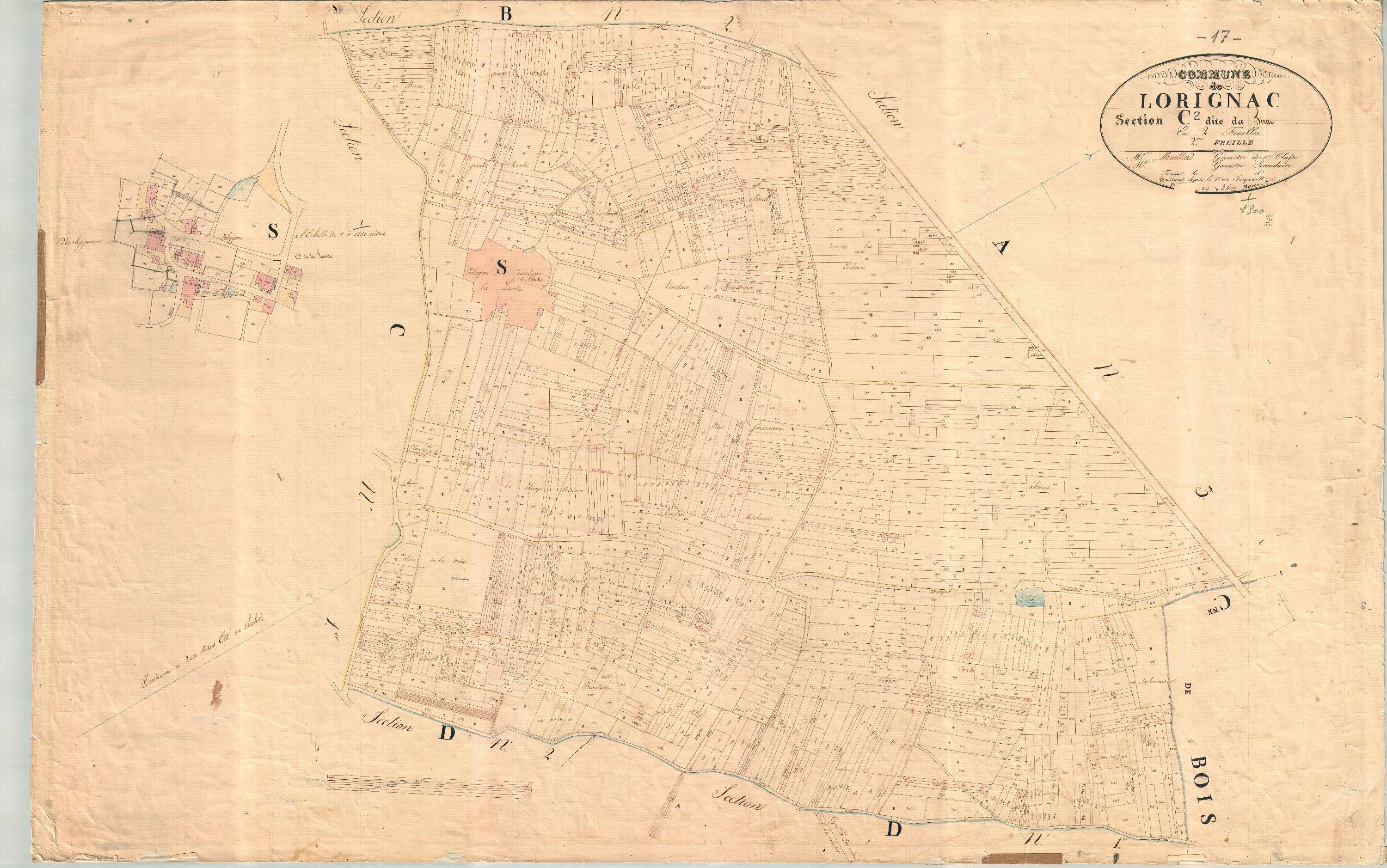 Lorignac - Section C2 dite du Tirac.