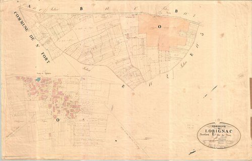 Lorignac - Section E1 dite du Bourg.