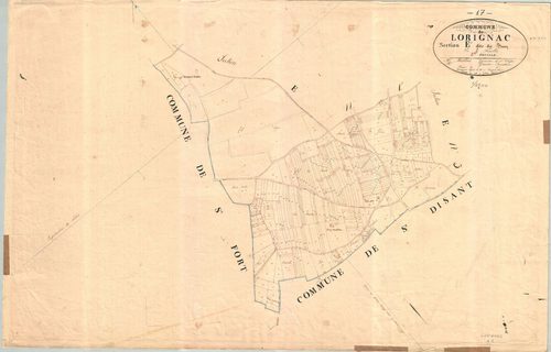 Lorignac - Section E2 dite du Bourg.