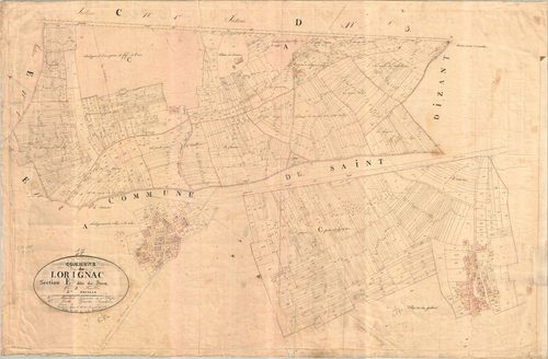 Lorignac - Section E3 dite du Bourg.