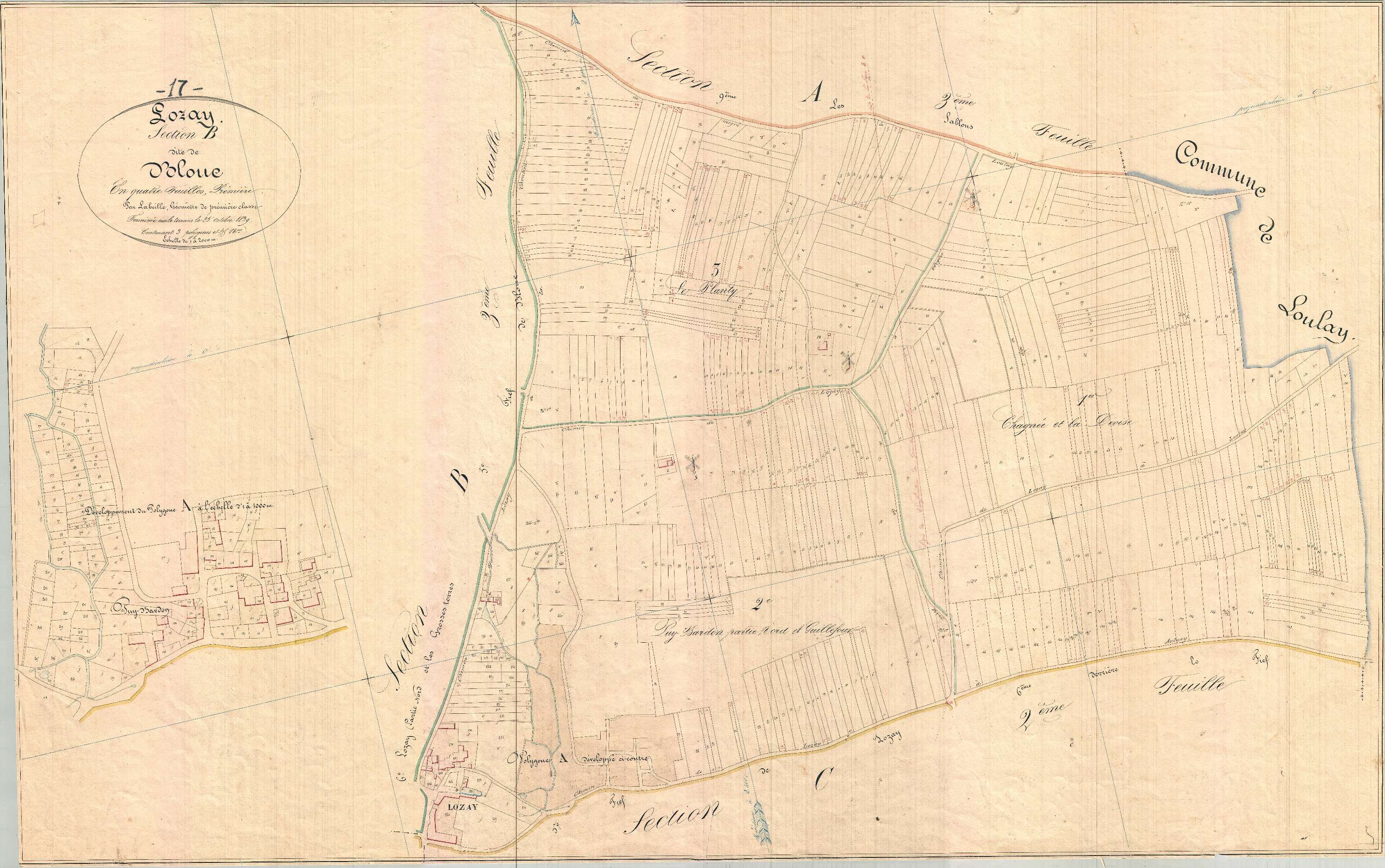 Lozay - Section B1 dite de Blouc.