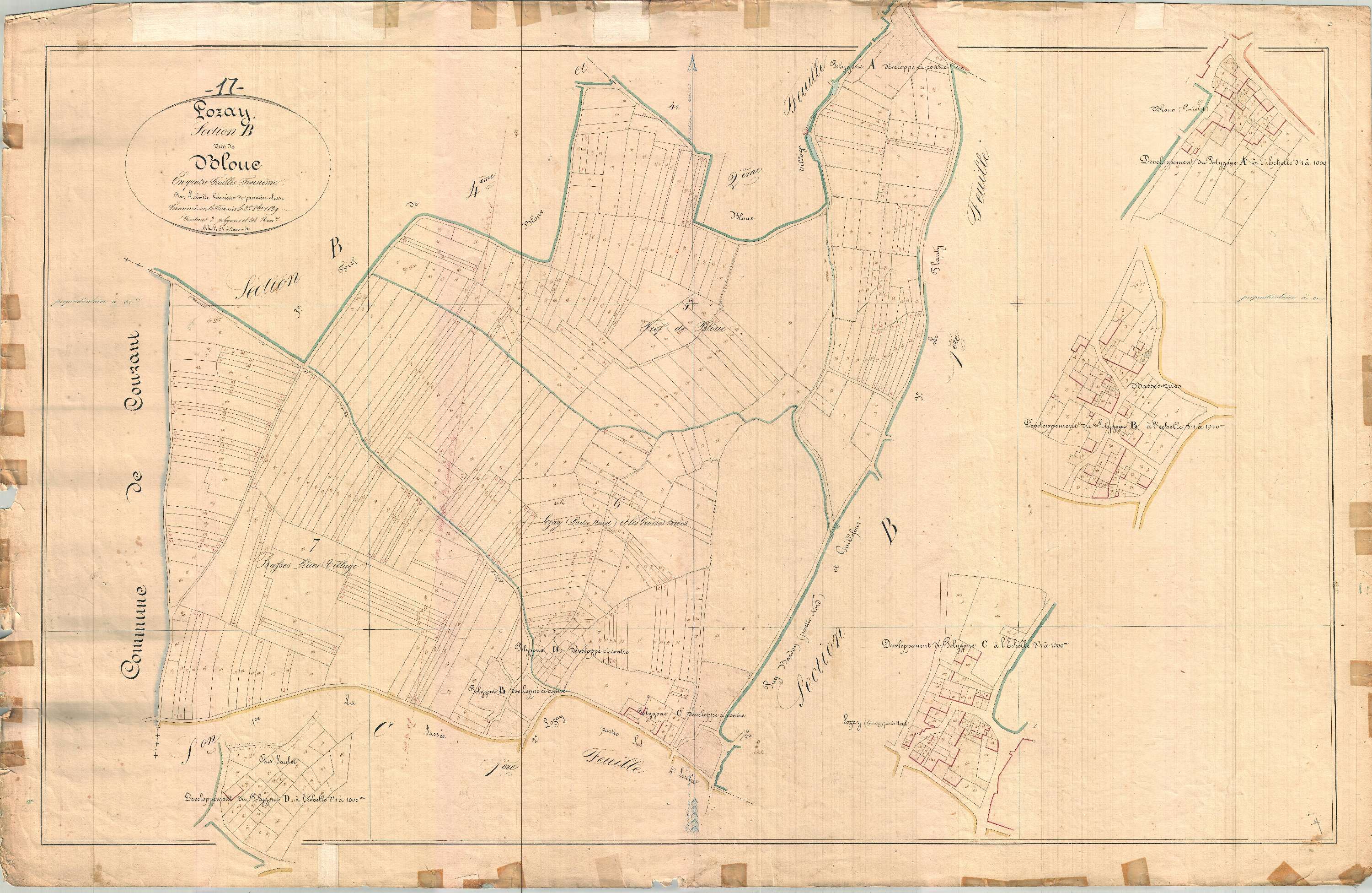 Lozay - Section B3 dite de Blouc.