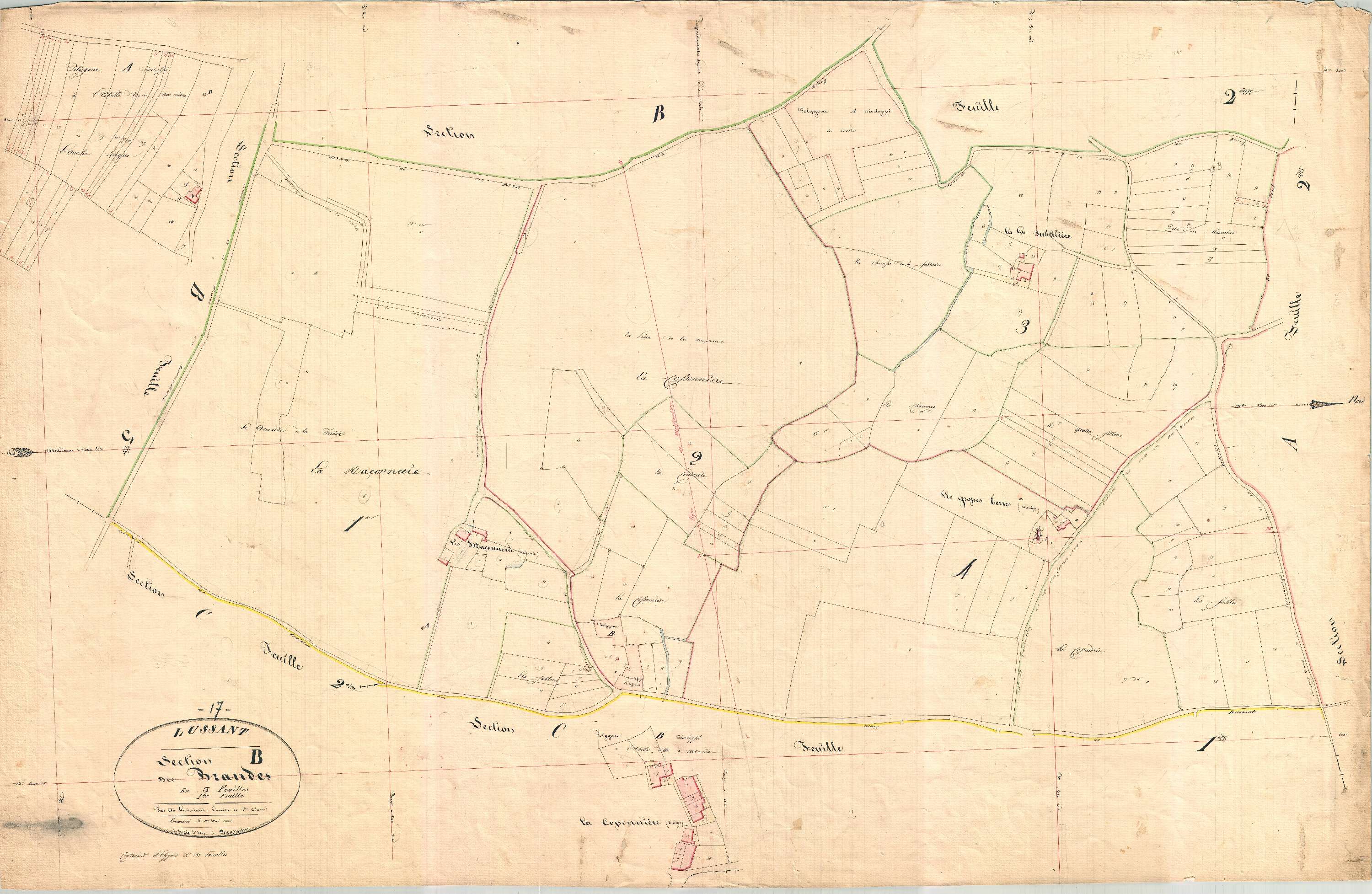 Lussant - Section B1 dite des Brandes.