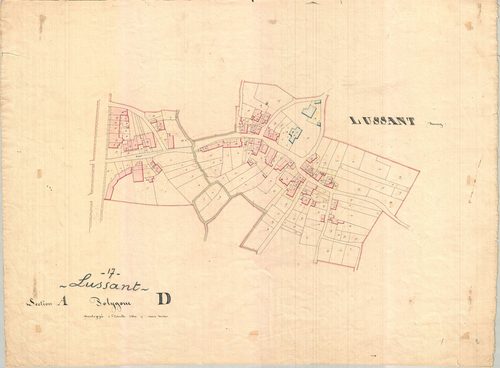 Lussant - Section A2 développement dite du Bourg.