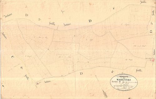 Marennes - Section D3 dite de la Ménardière et du Breuil.