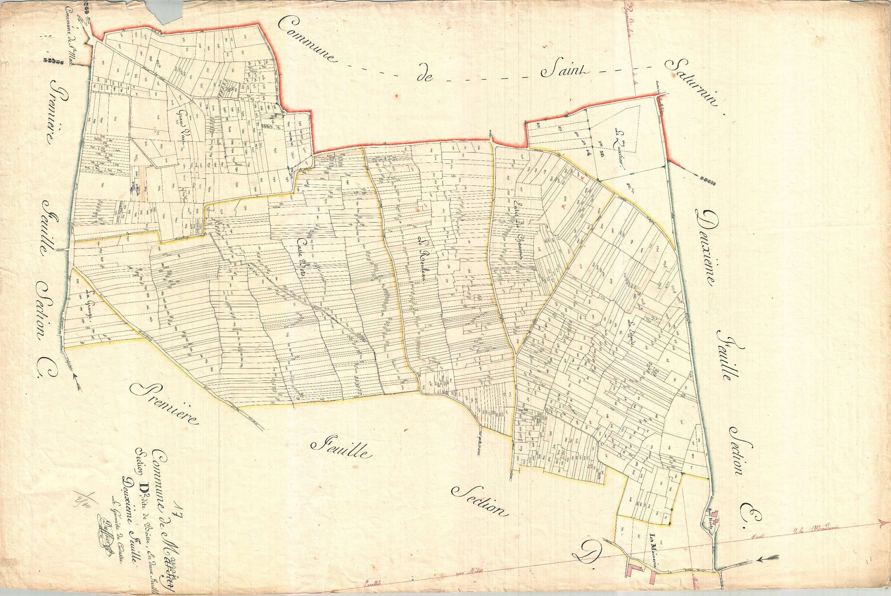 Marsais - Section D2 dite de Boisse.