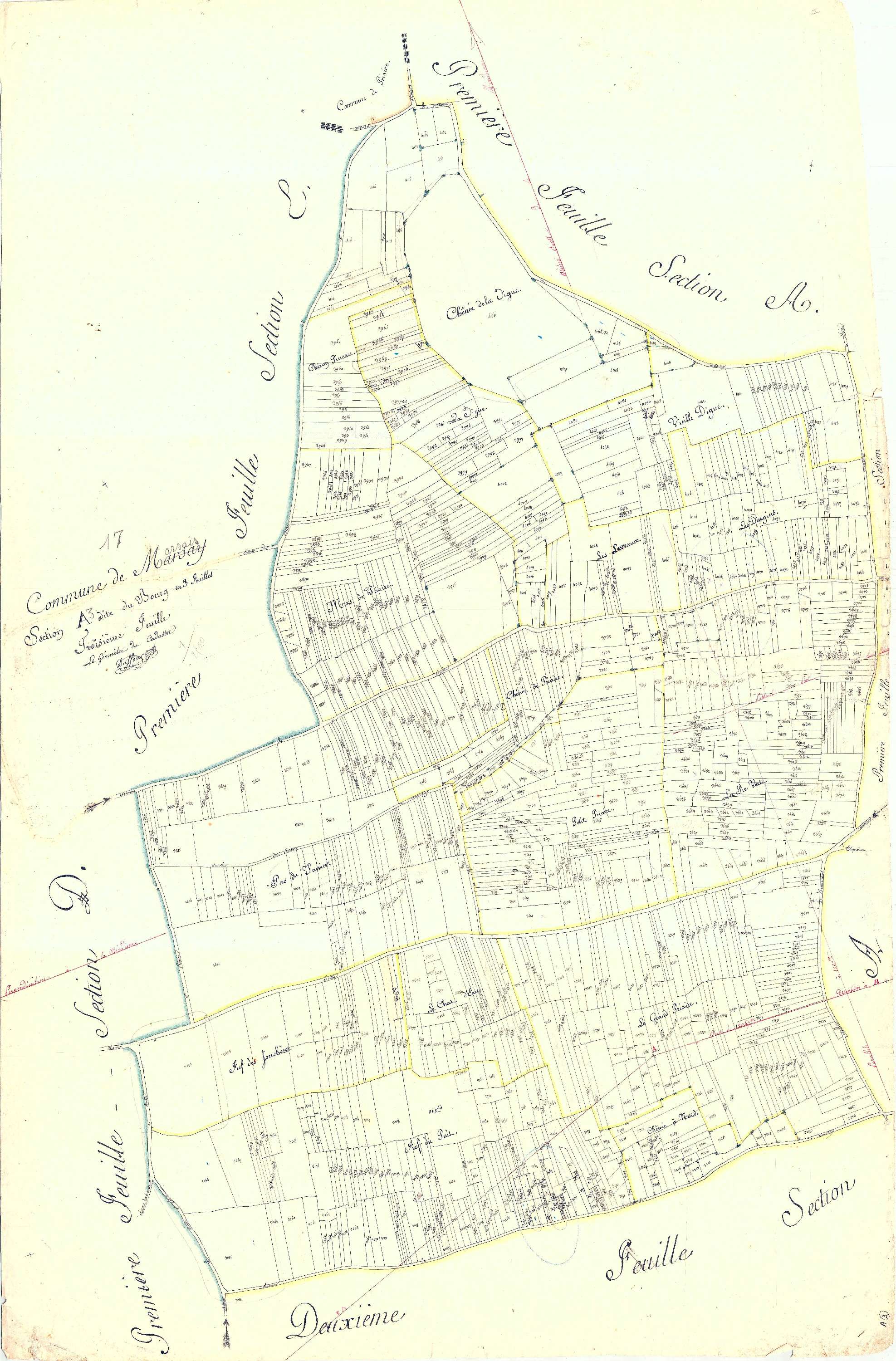 Marsais - Section A3 dite du Bourg.