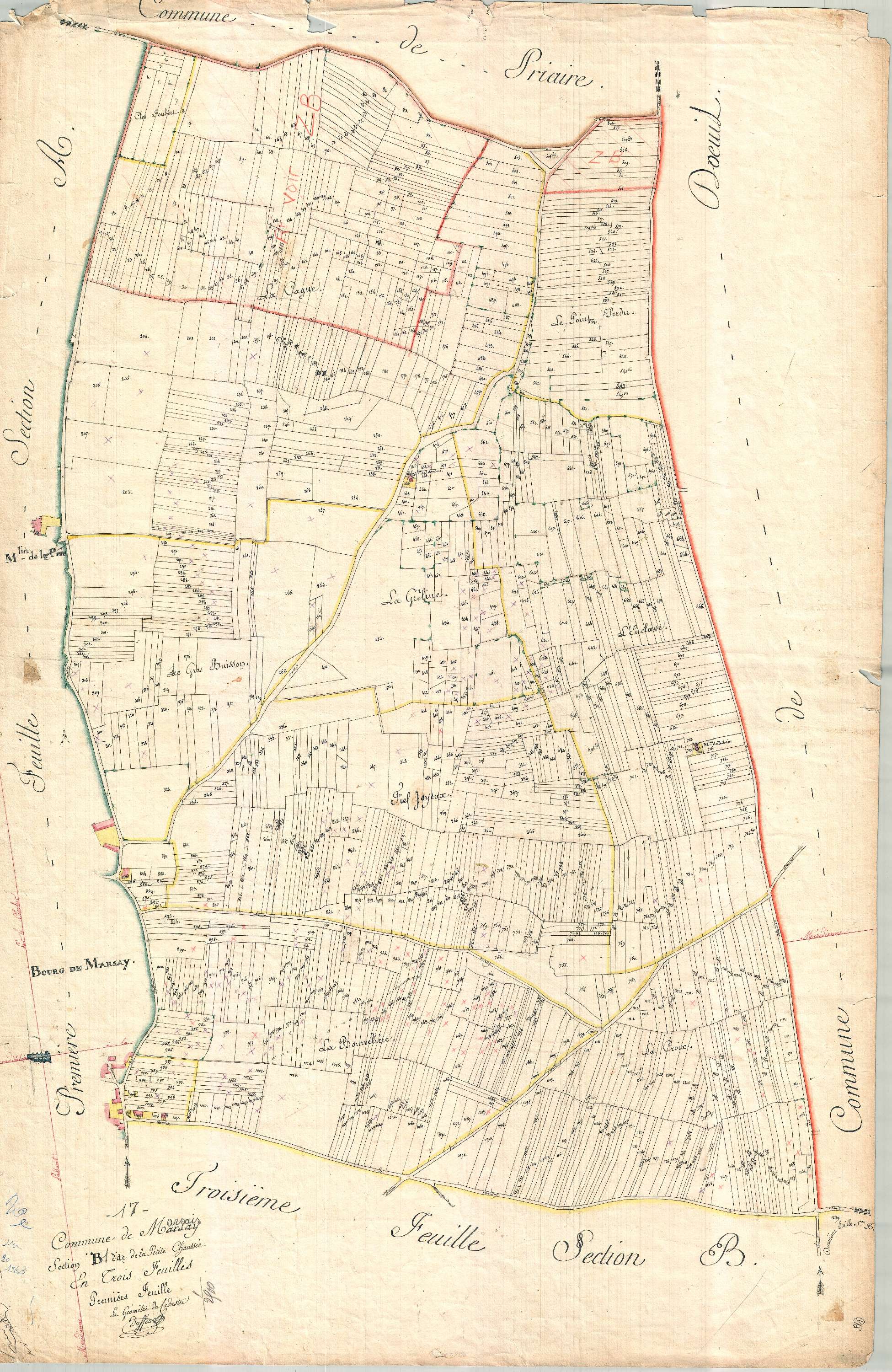 Marsais - Section B1 dite de la Petite Chaussée.