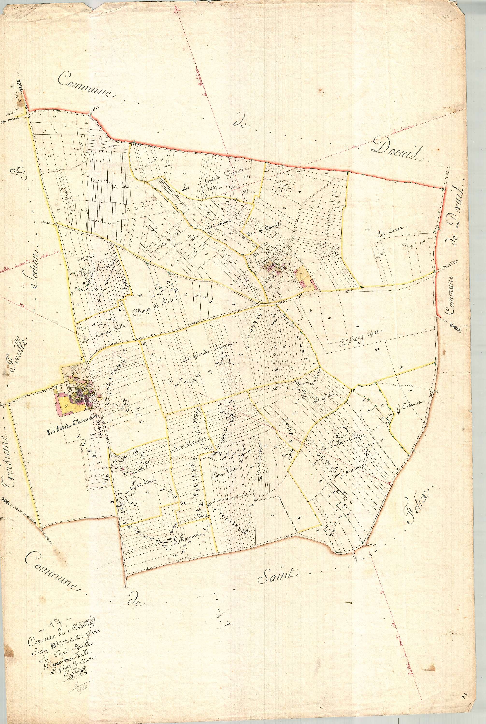 Marsais - Section B2 dite de la Petite Chaussée.