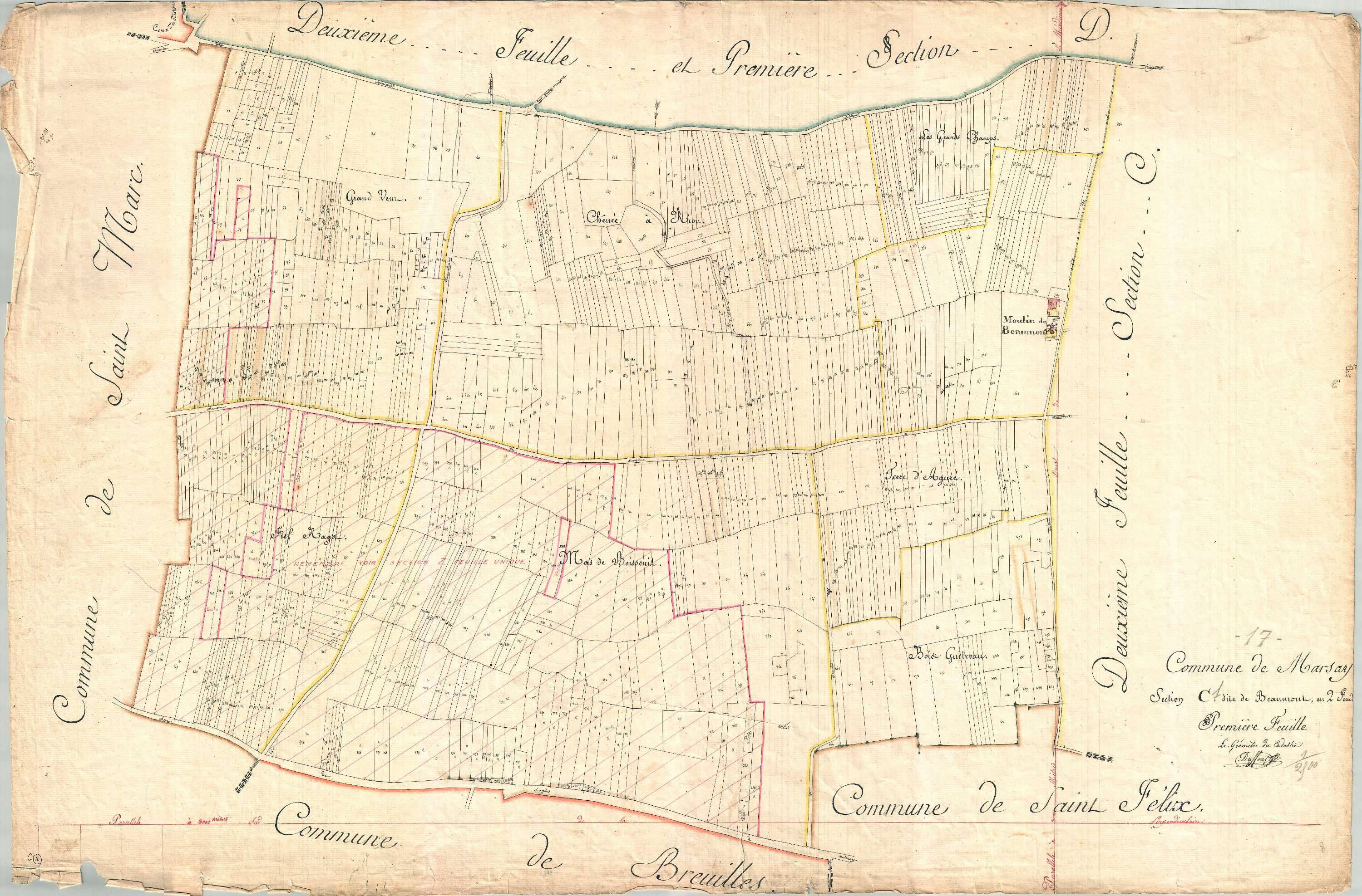 Marsais - Section C1 dite de Beaumont.
