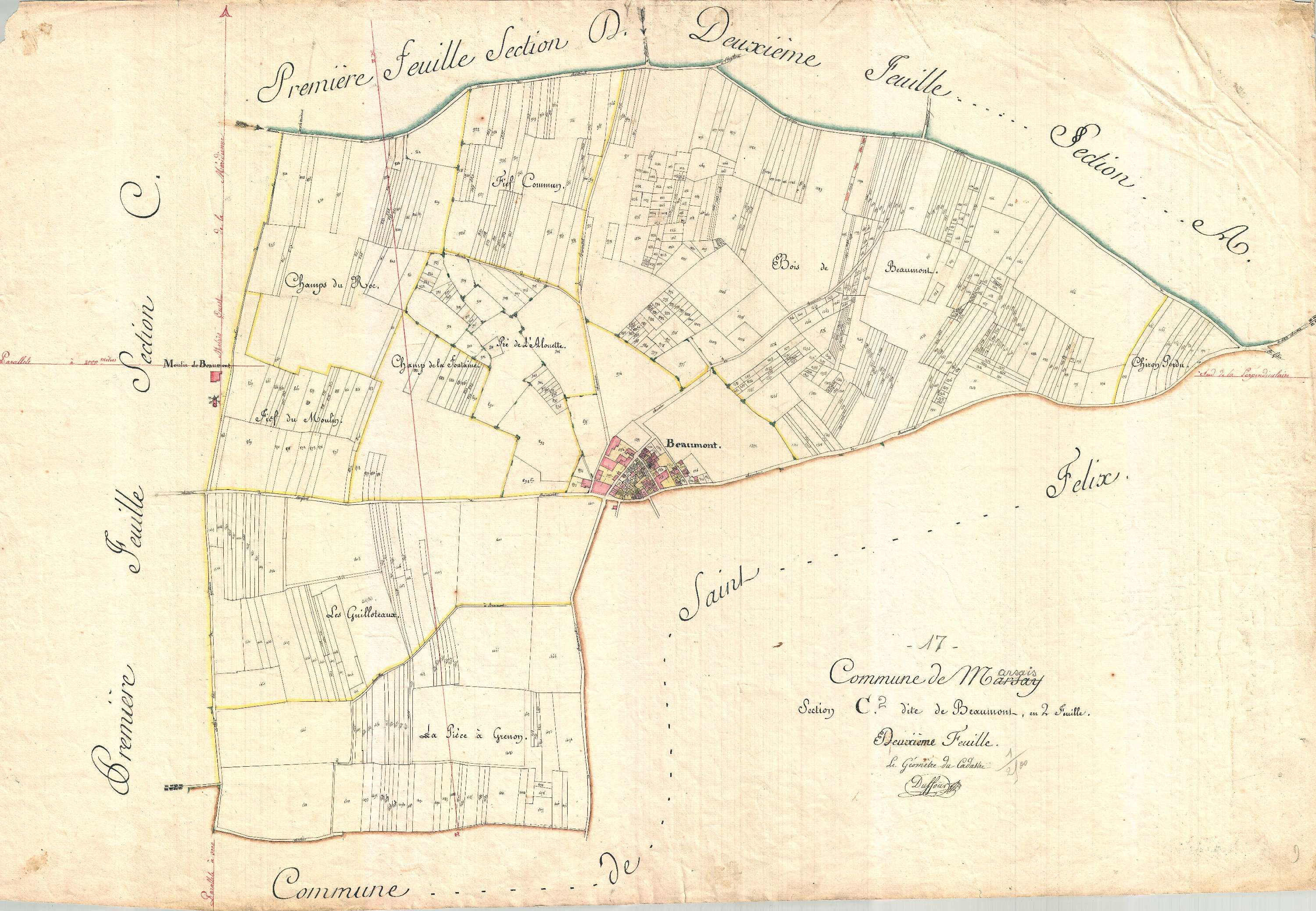 Marsais - Section C2 dite de Beaumont.