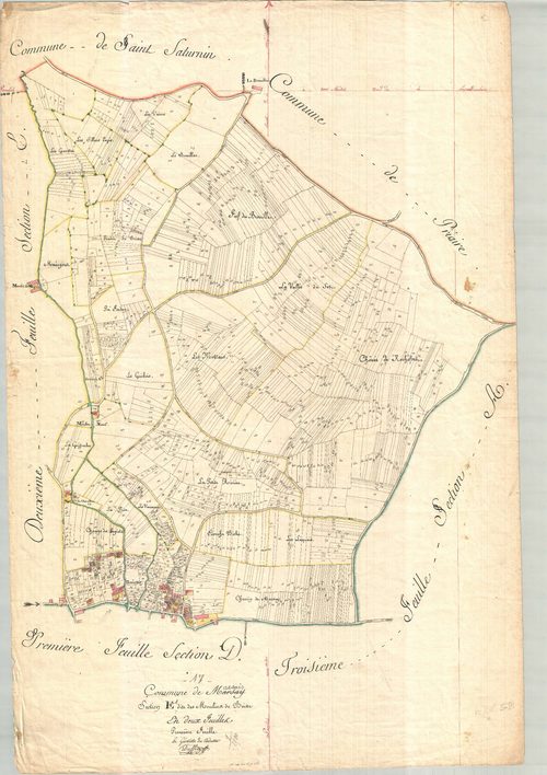 Marsais - Section E1 dite des Moulins de Boisse.