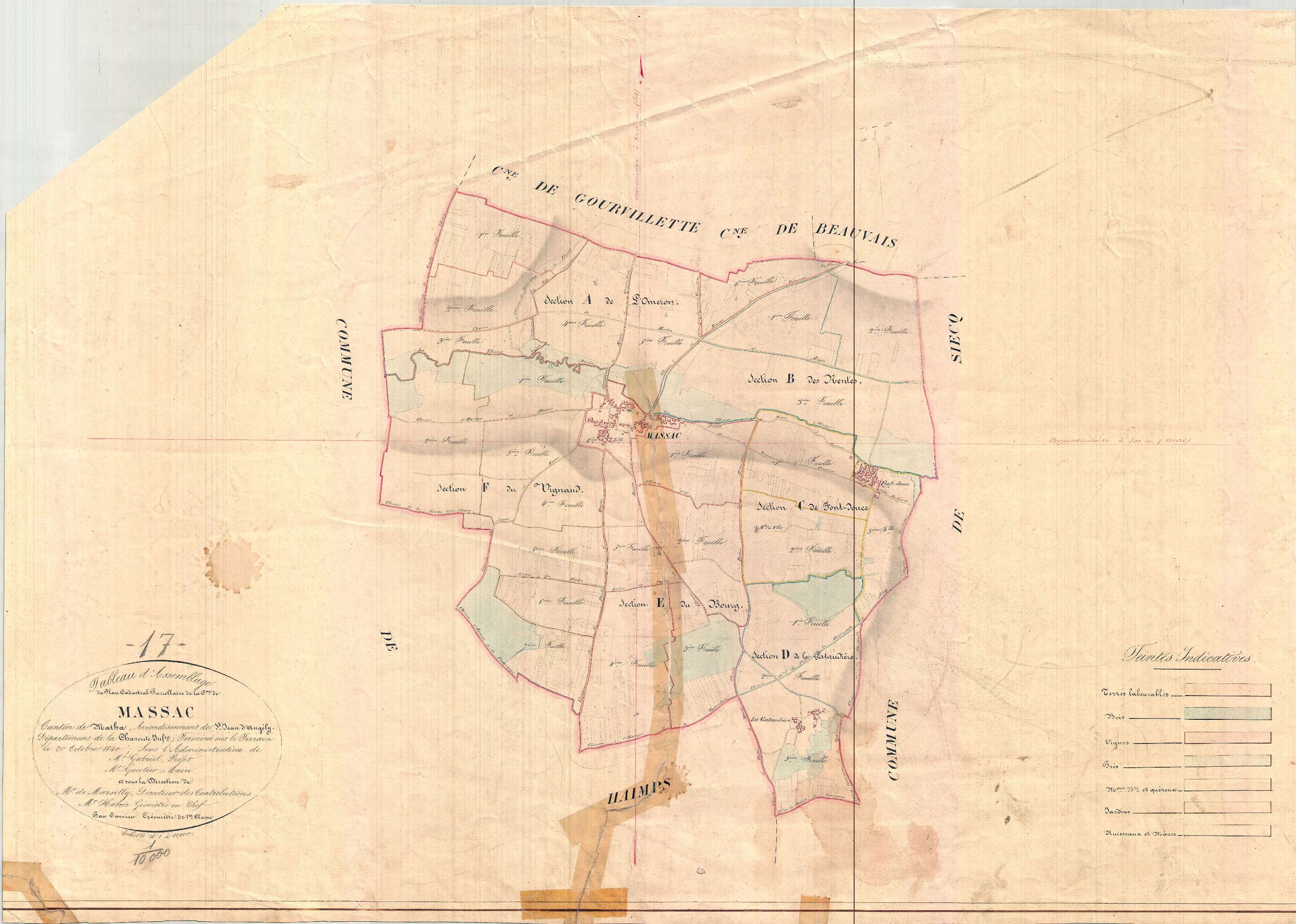 Massac - Tableau d'assemblage.