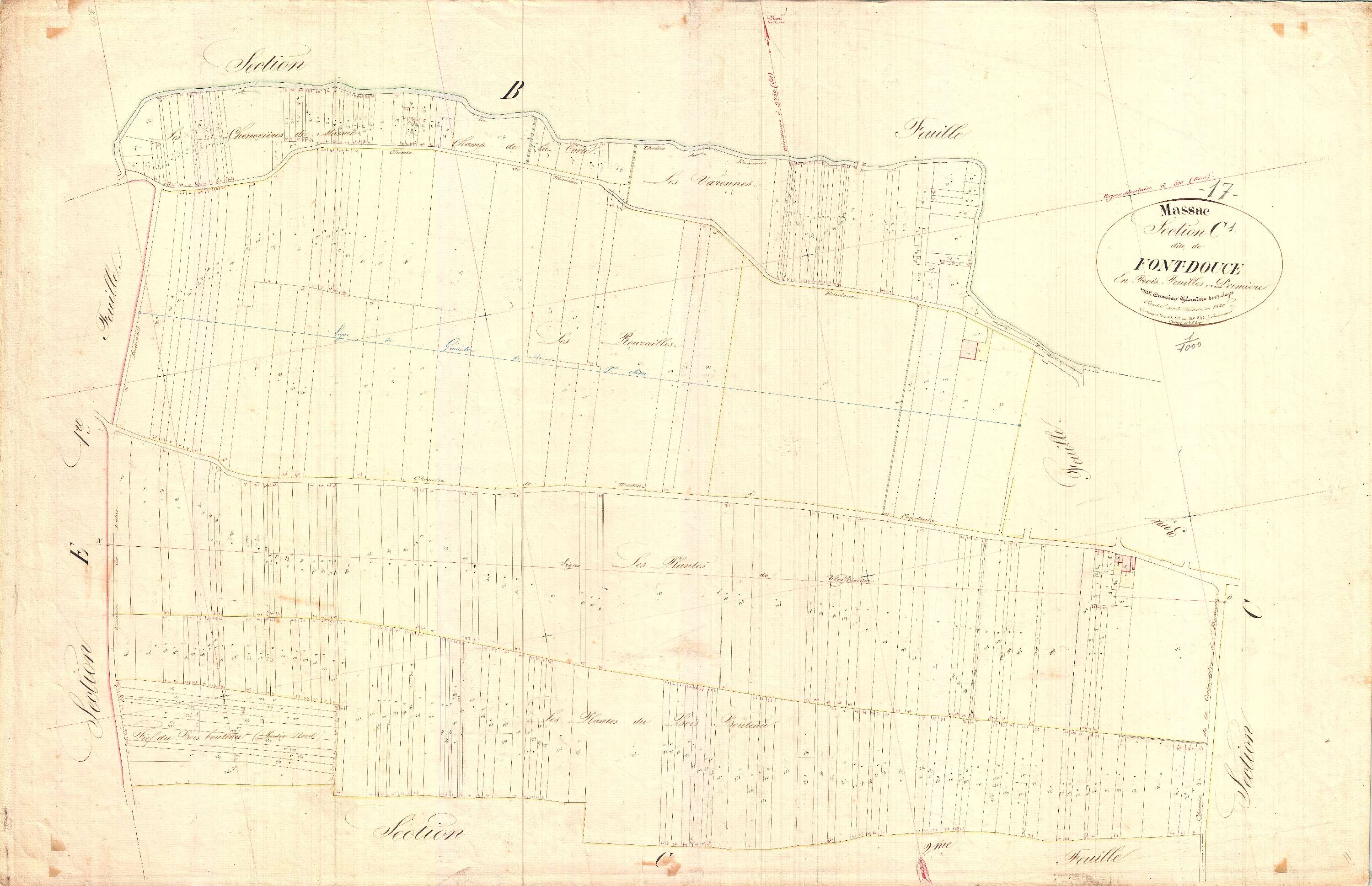 Massac - Section C1 dite de Fontdouce.